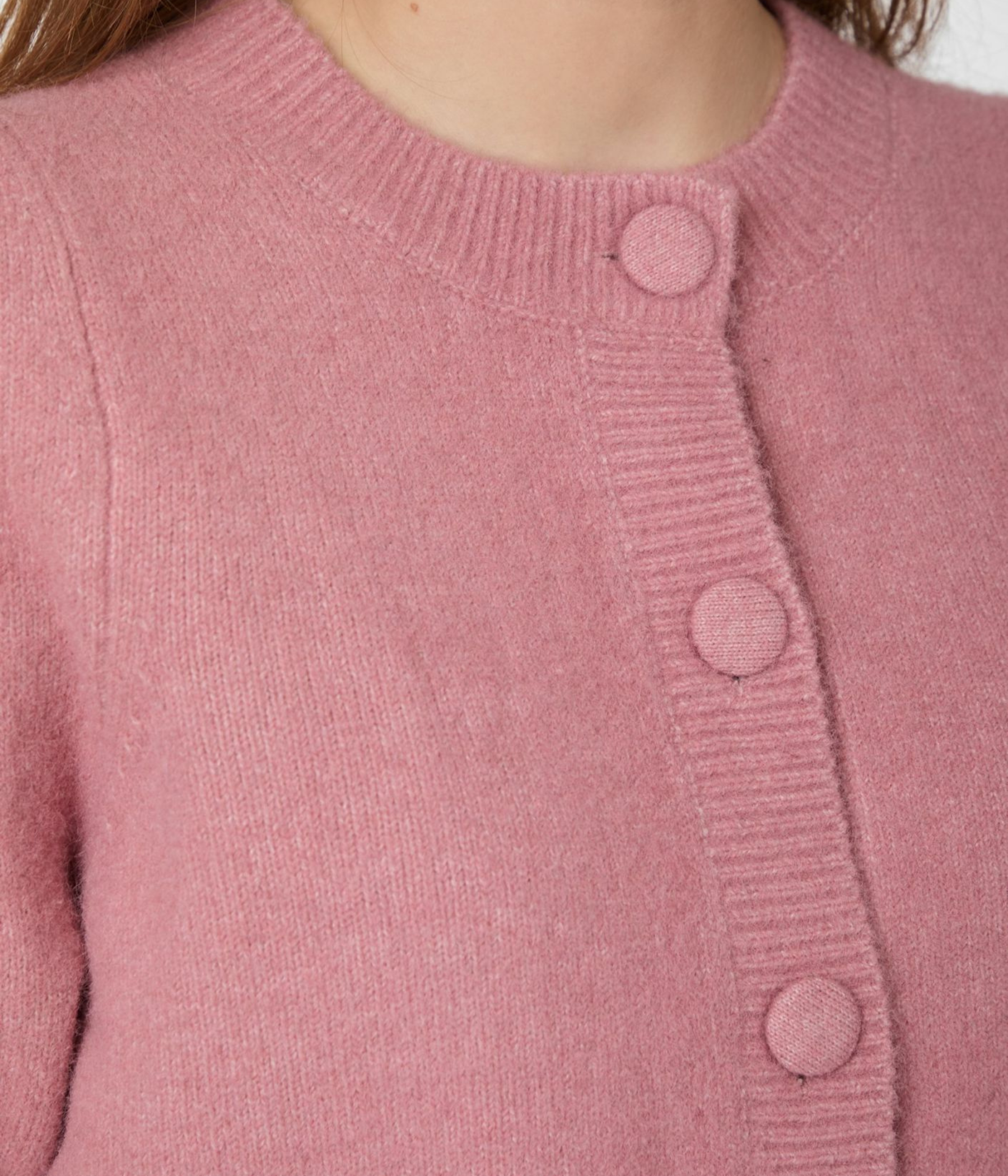 Trudy Knit Cardigan. (165 Rose)