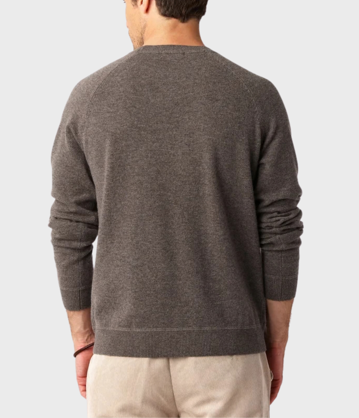 Cashmere Blend Logo Sweater (NOUGAT)