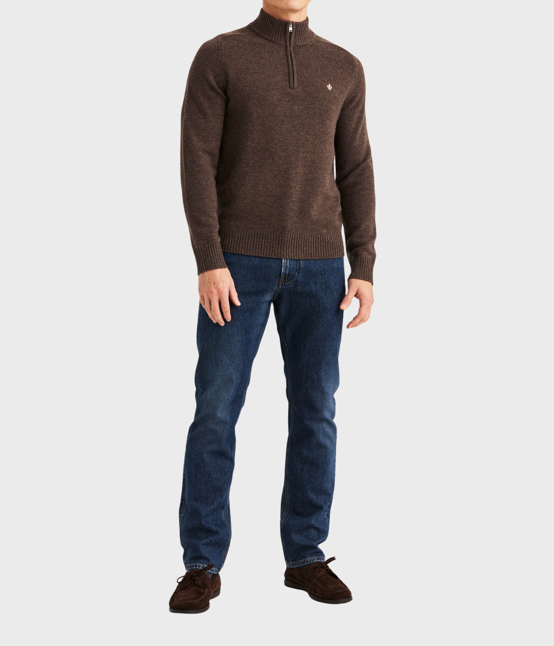 Hertford Half Zip (84 Brown)