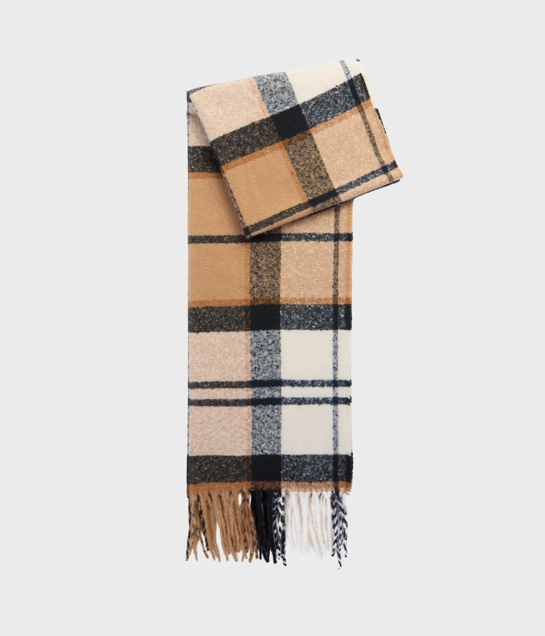 Barbour Deanna Tartan Scarf (BR52 Hessian Navy Tartan)
