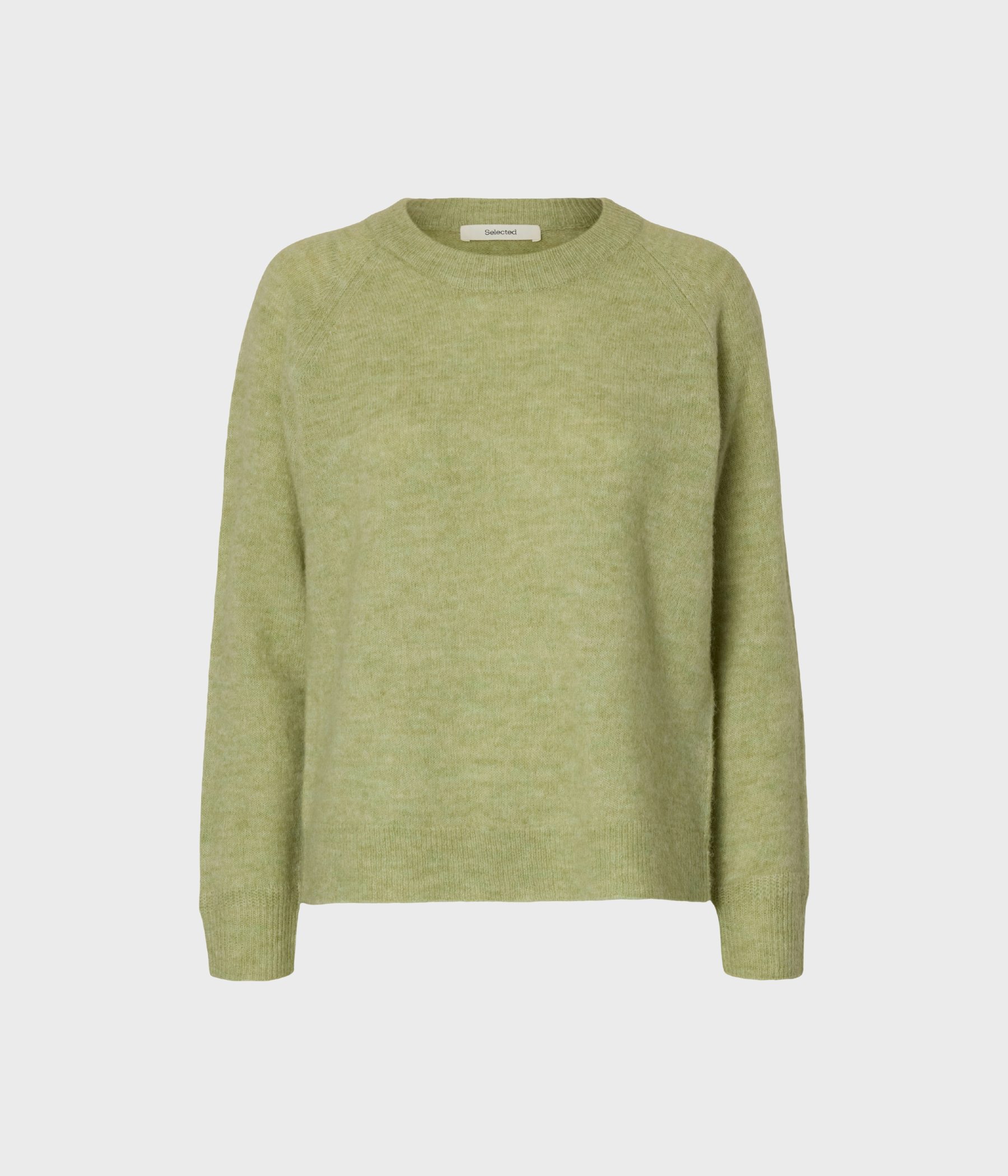 SLFLULU LS KNIT O-NECK  NOOS. (Lint Detail:MELANGE)