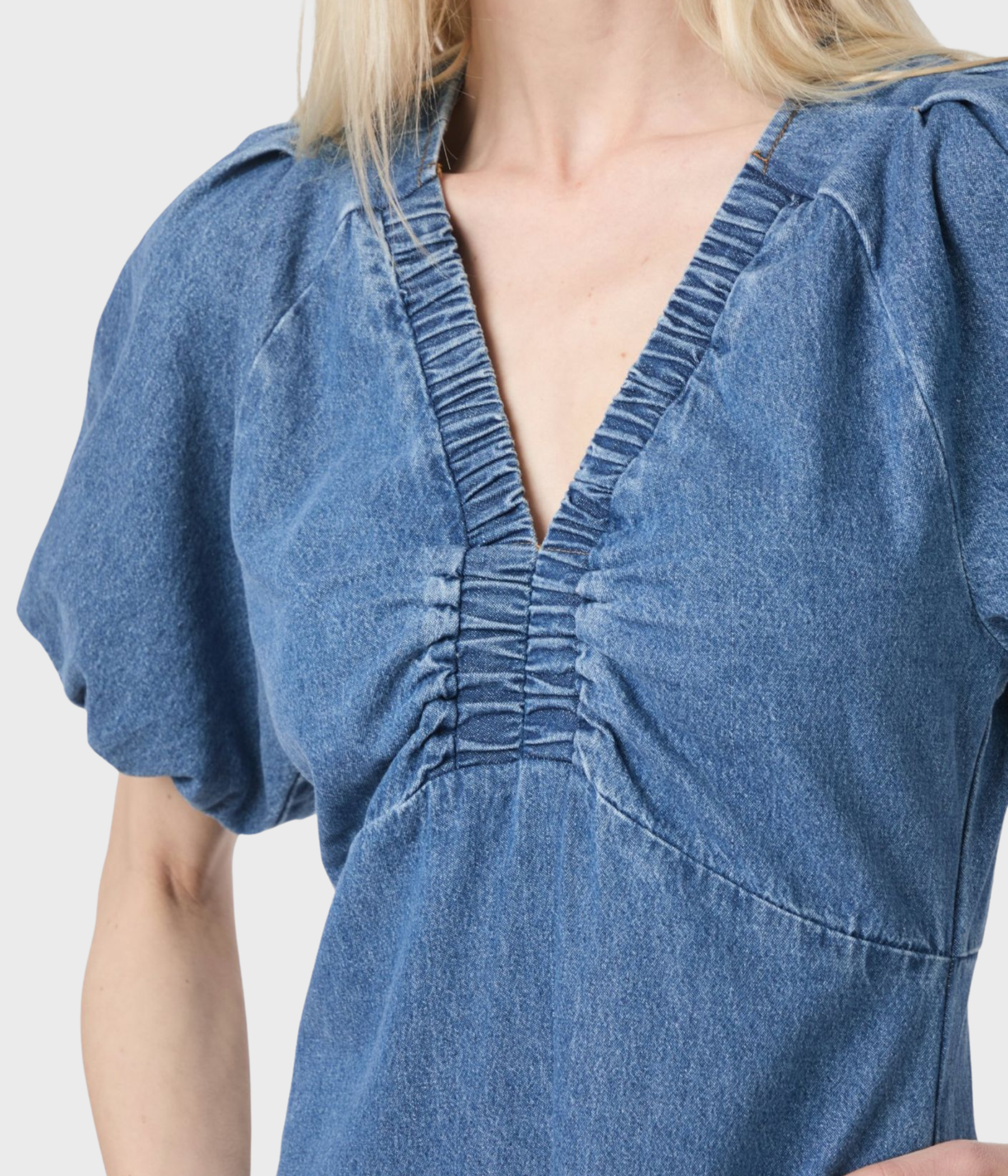Illana Denim Dress (140 Blue)