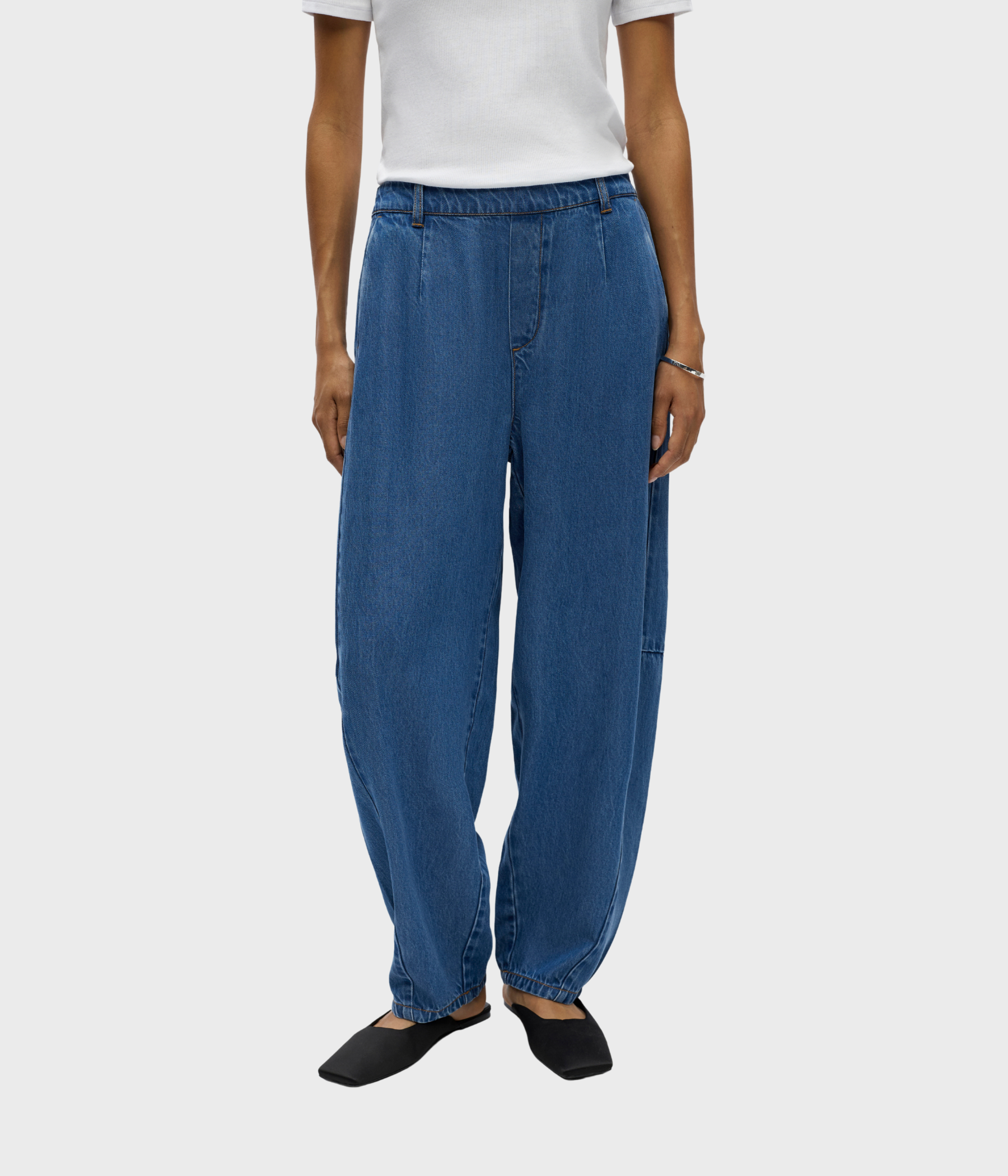 Objframe Mw Ankel Barrel Pant Noos (Medium Blue Denim)