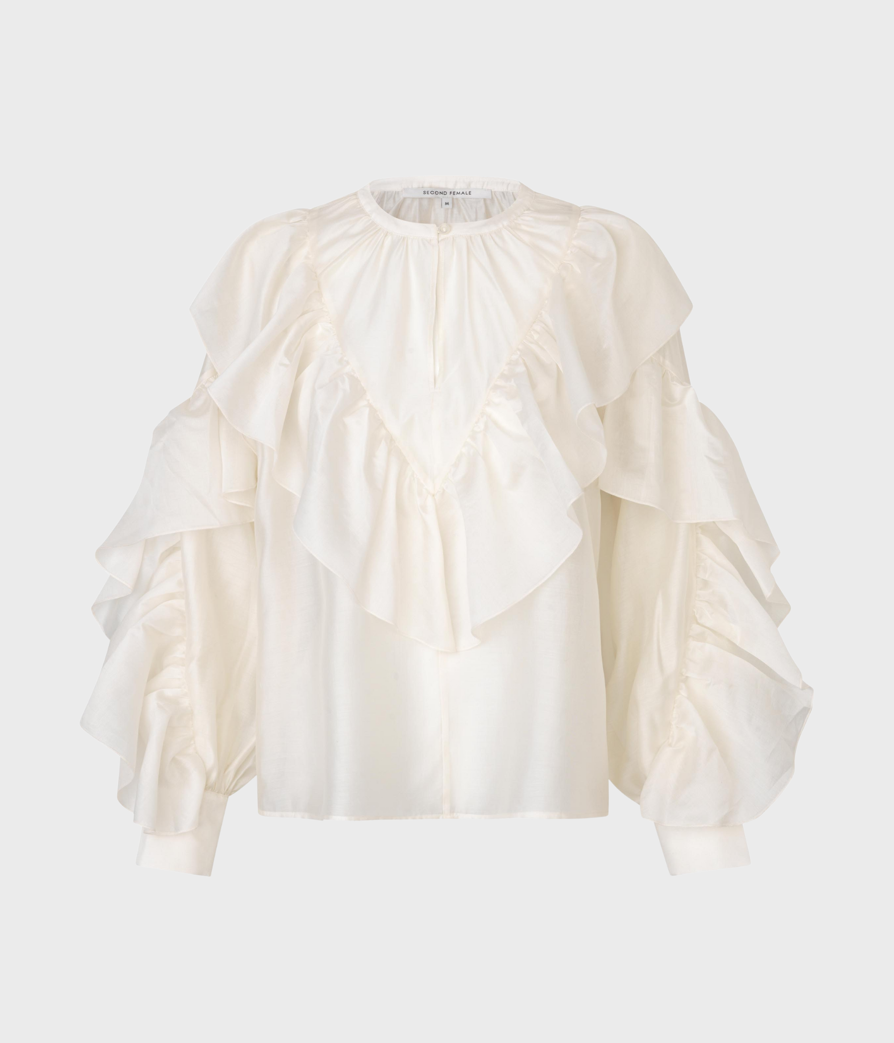 Fria Frill Blouse (0508 Tofu)