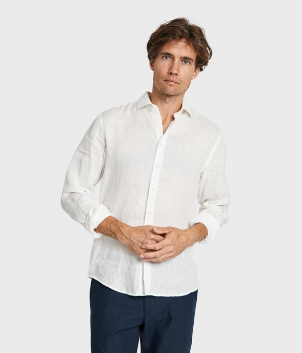 BS Perth Casual Slim Fit Shirt (WHITE)