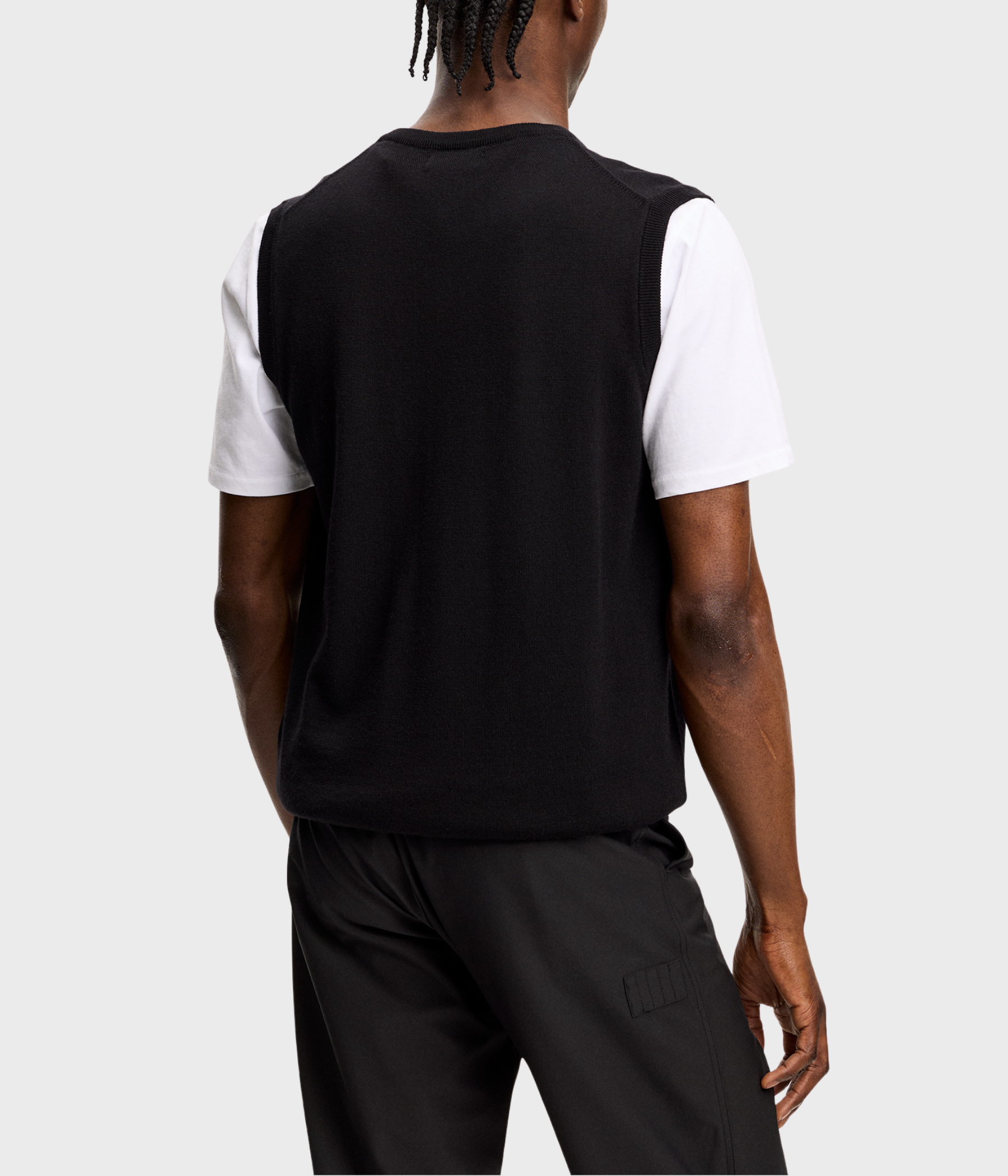 Liam Knitted Vest (9999 Black)