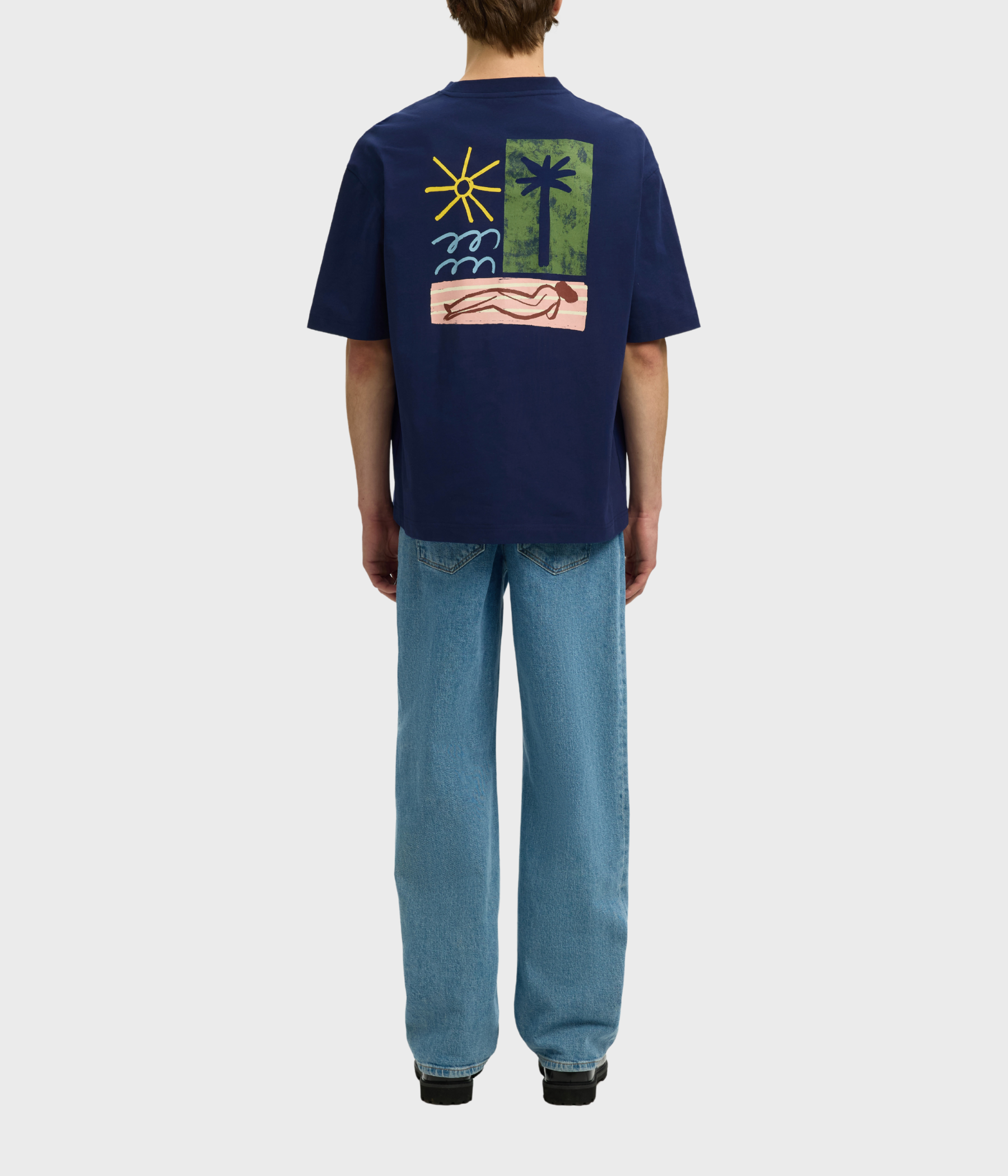 Slhrelaxnorman License Ss Tee (Ocean Cavern)