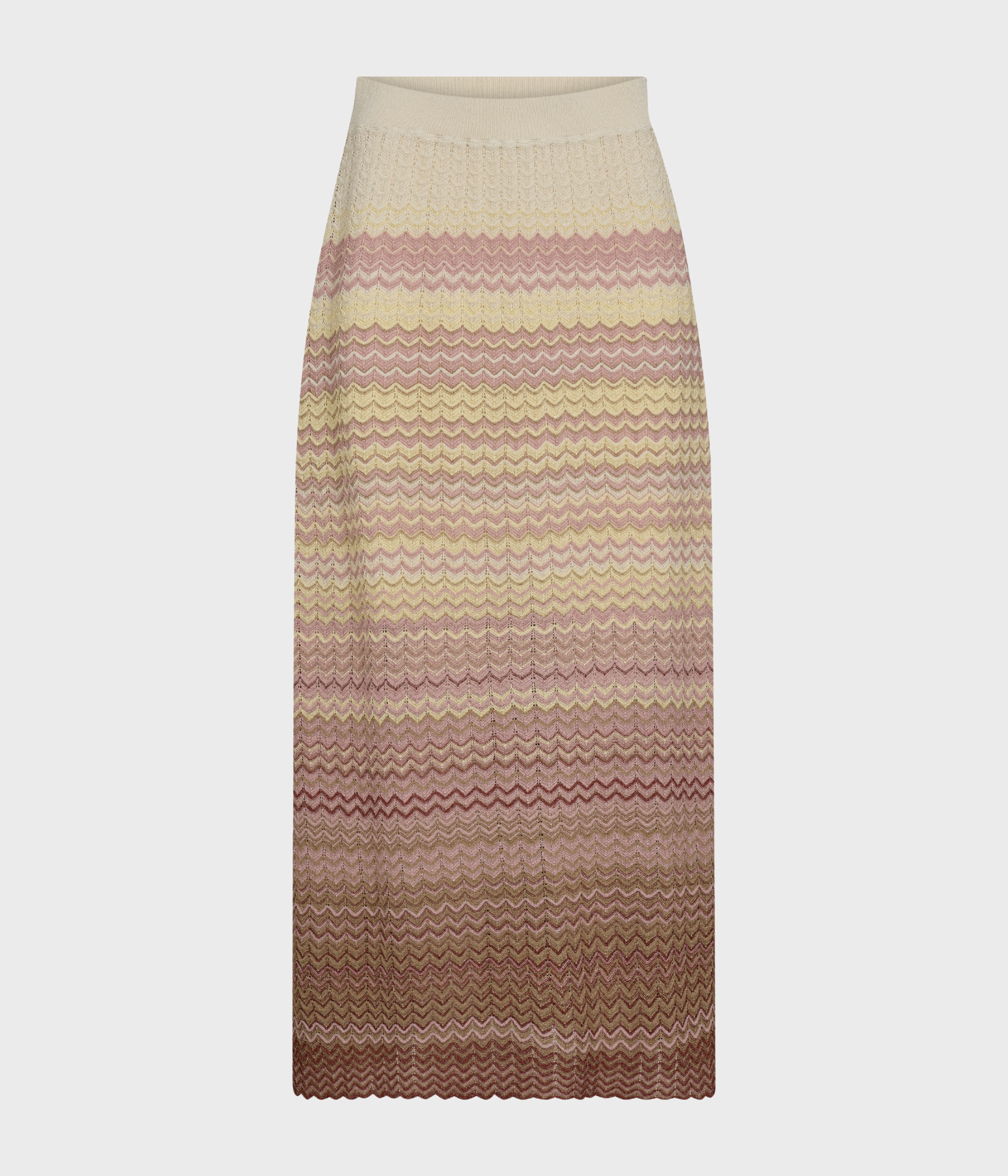 En elegant stickad långkjol från Mos Mosh