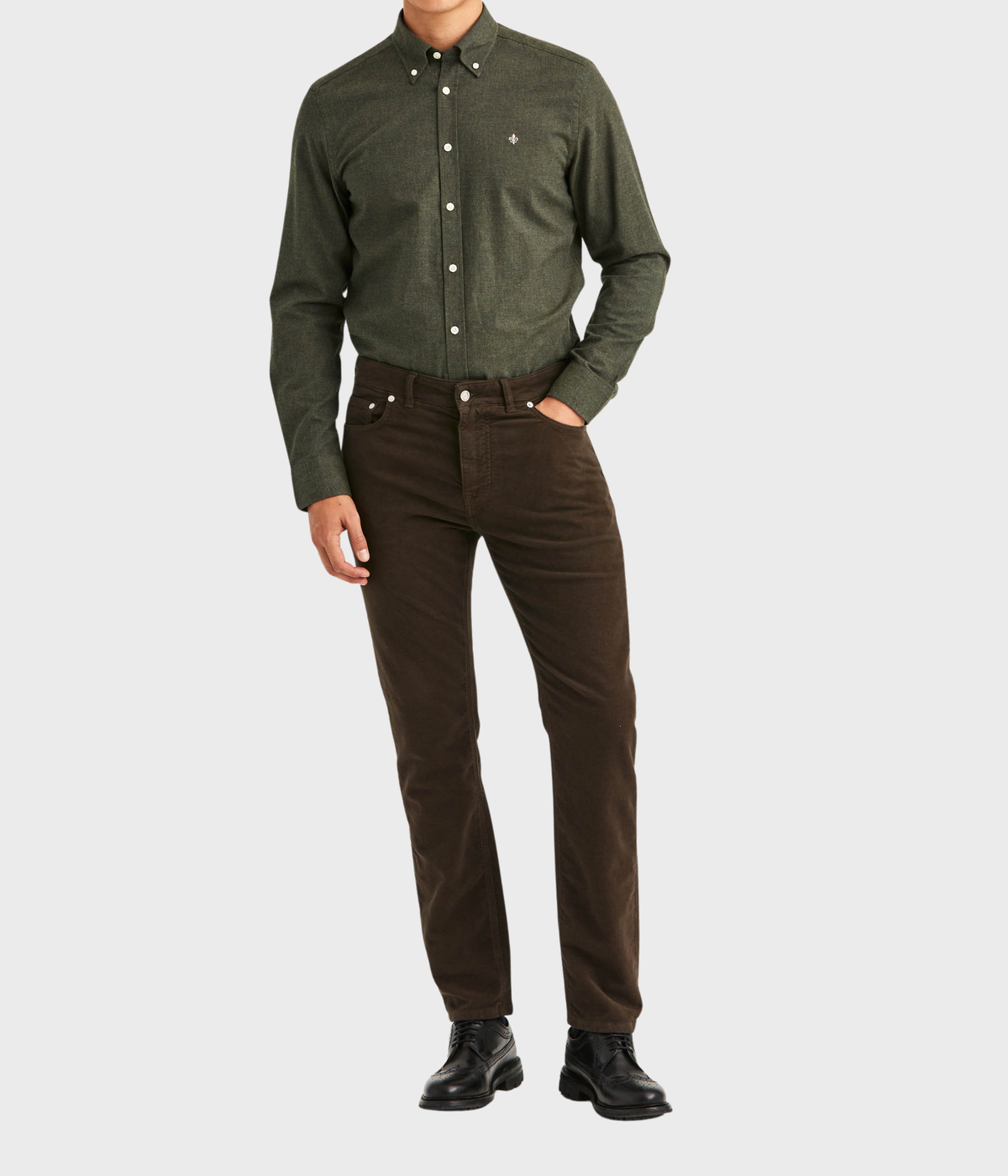James Winter Twill 5-Pocket (88 Brown)