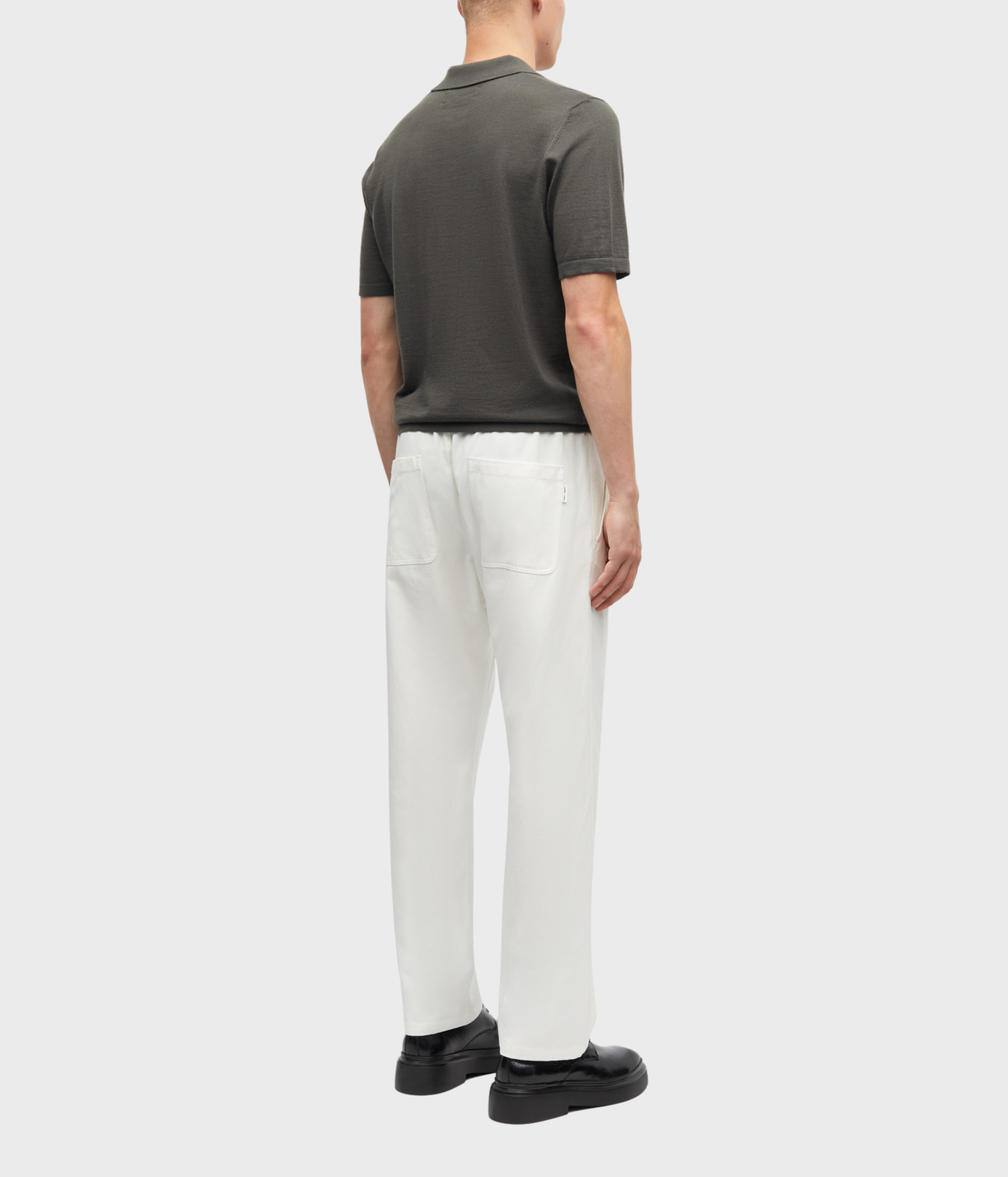 SAROWAN KNIT POLO 15477 (190405TCX BELUGA)