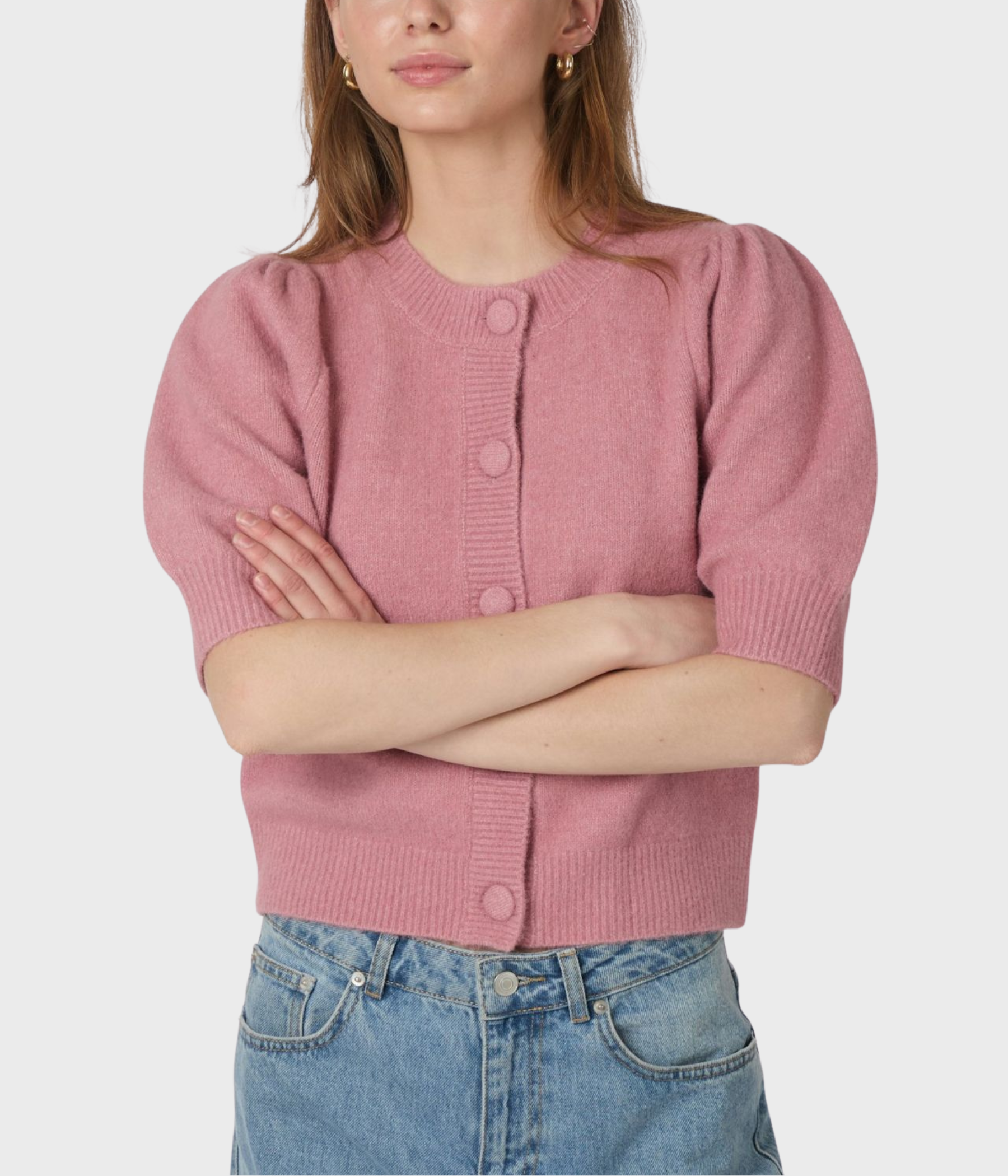 Trudy Knit Cardigan (165 Rose)