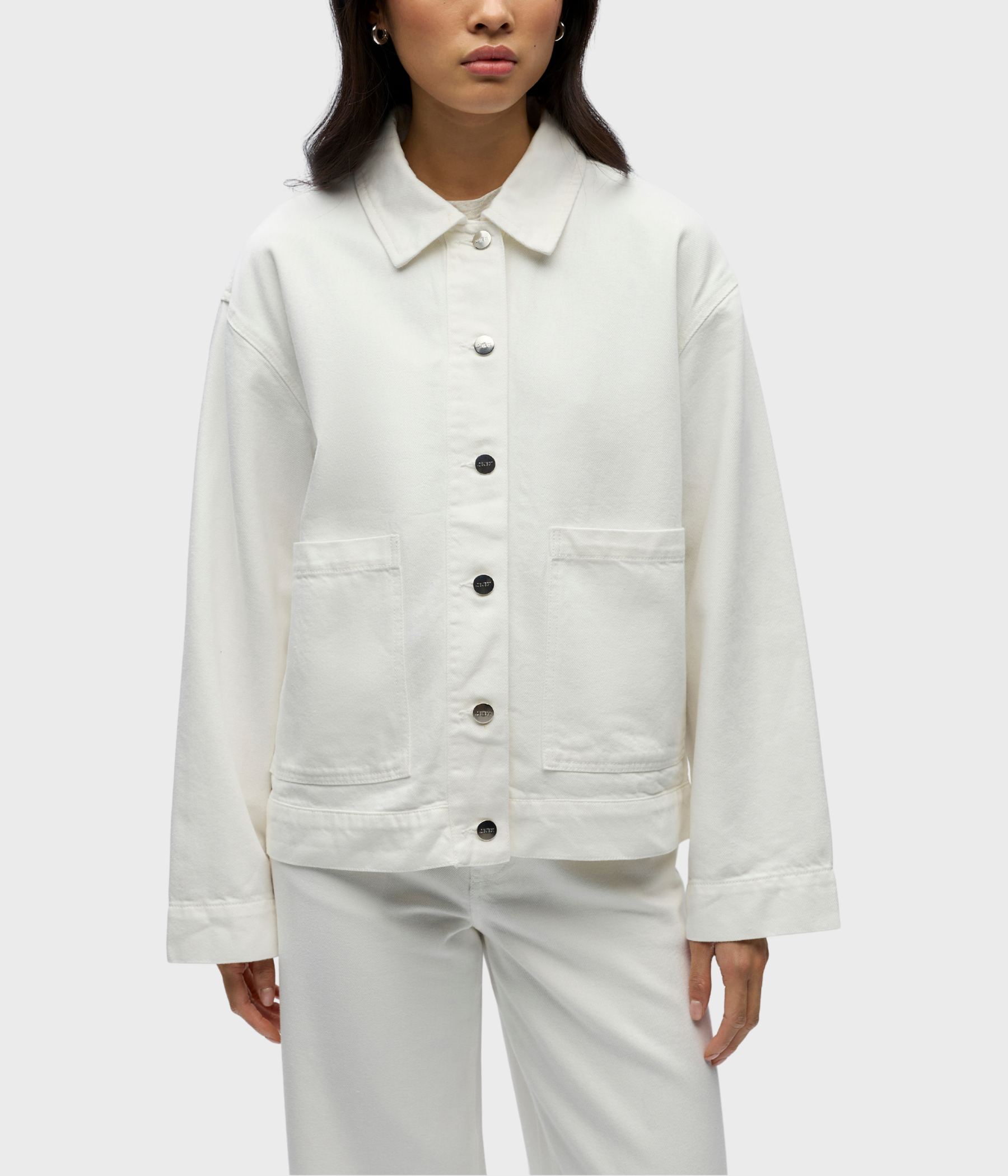 OBJROSIE RE L/S OVERSHIRT NOOS (Cloud Dancer) - D.O. Design Only