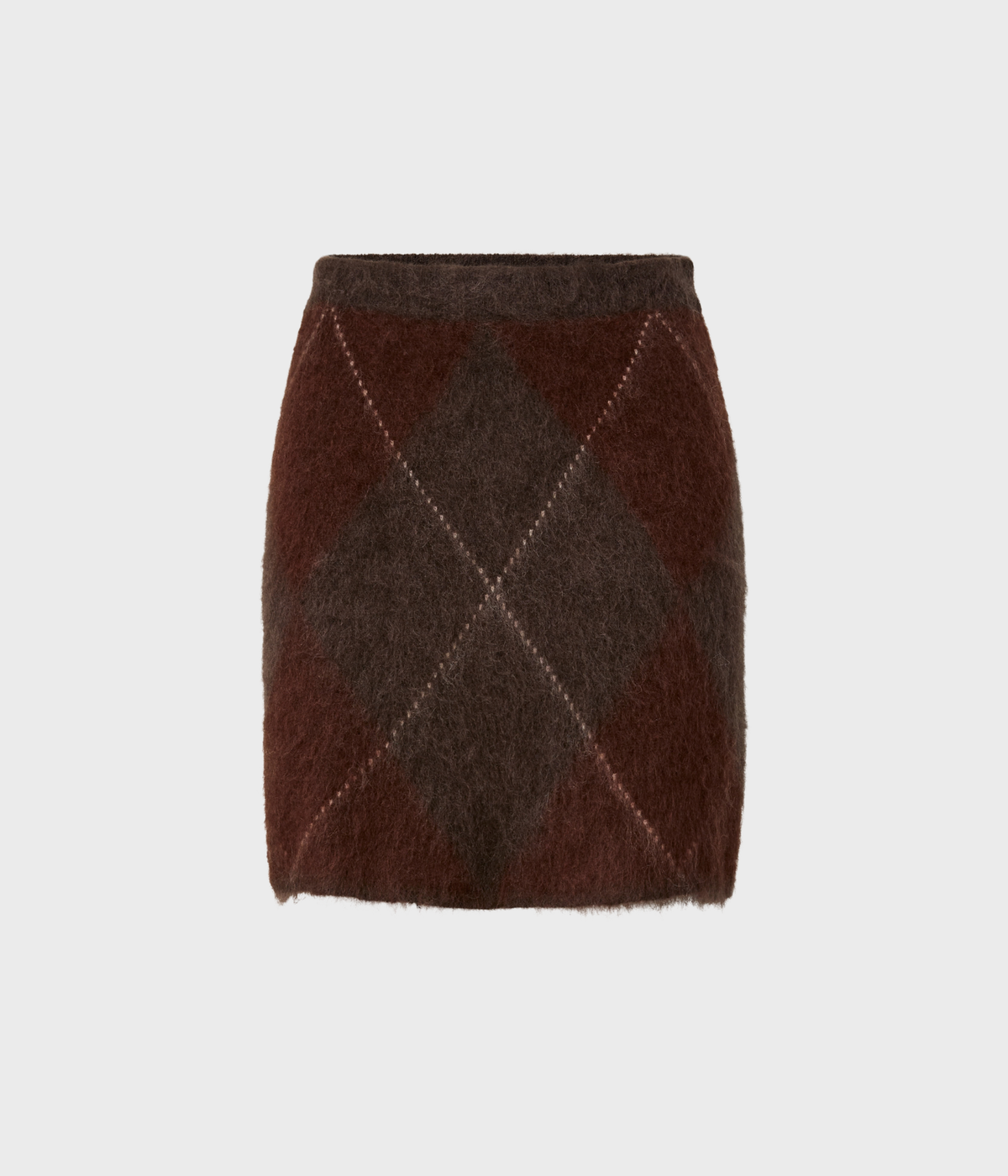 Yasargy Hw Mohair Blend Knit Skirt S. (Coffee Bean)
