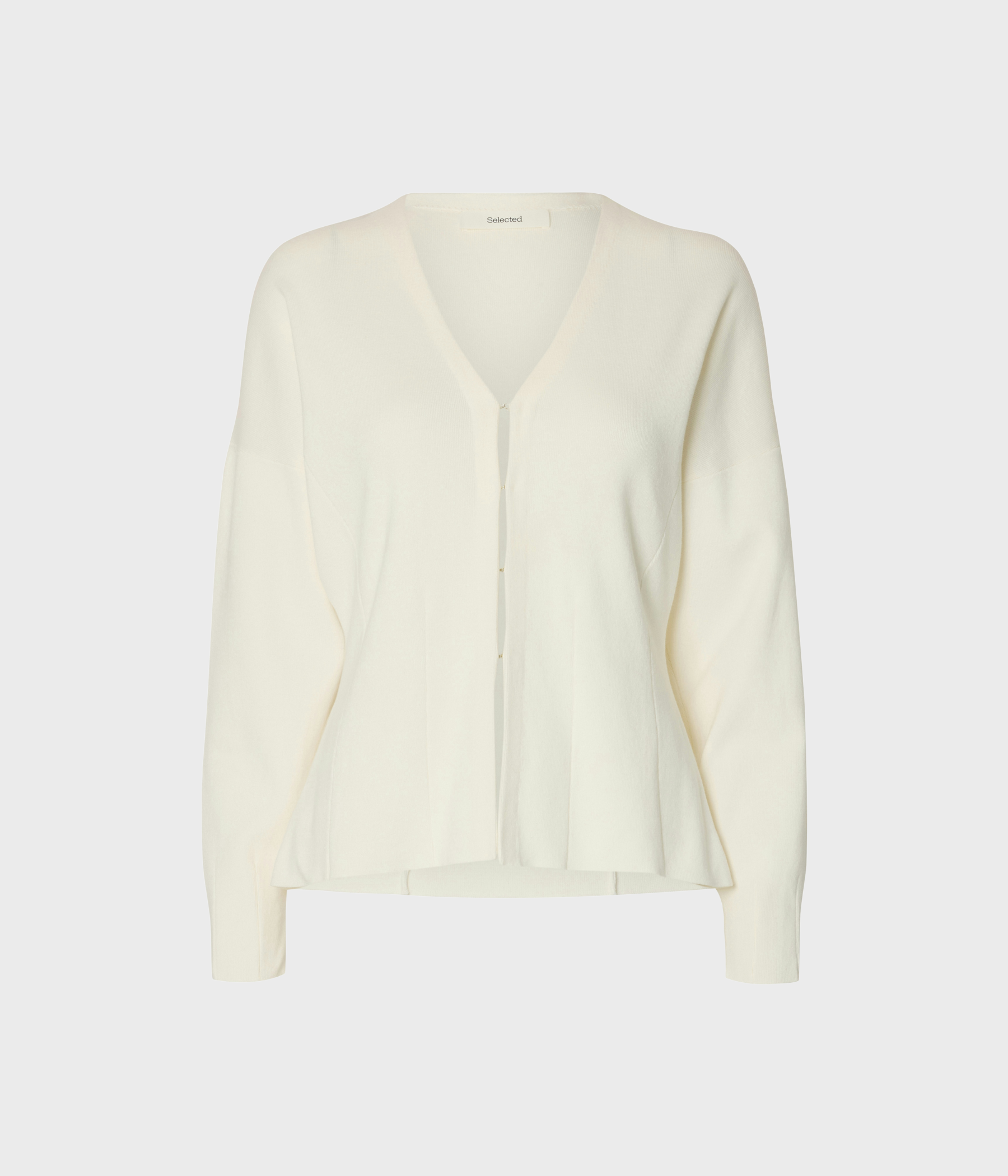 SLFANEMONE LS 68021 WAISTED CARDIGAN (EGRET)