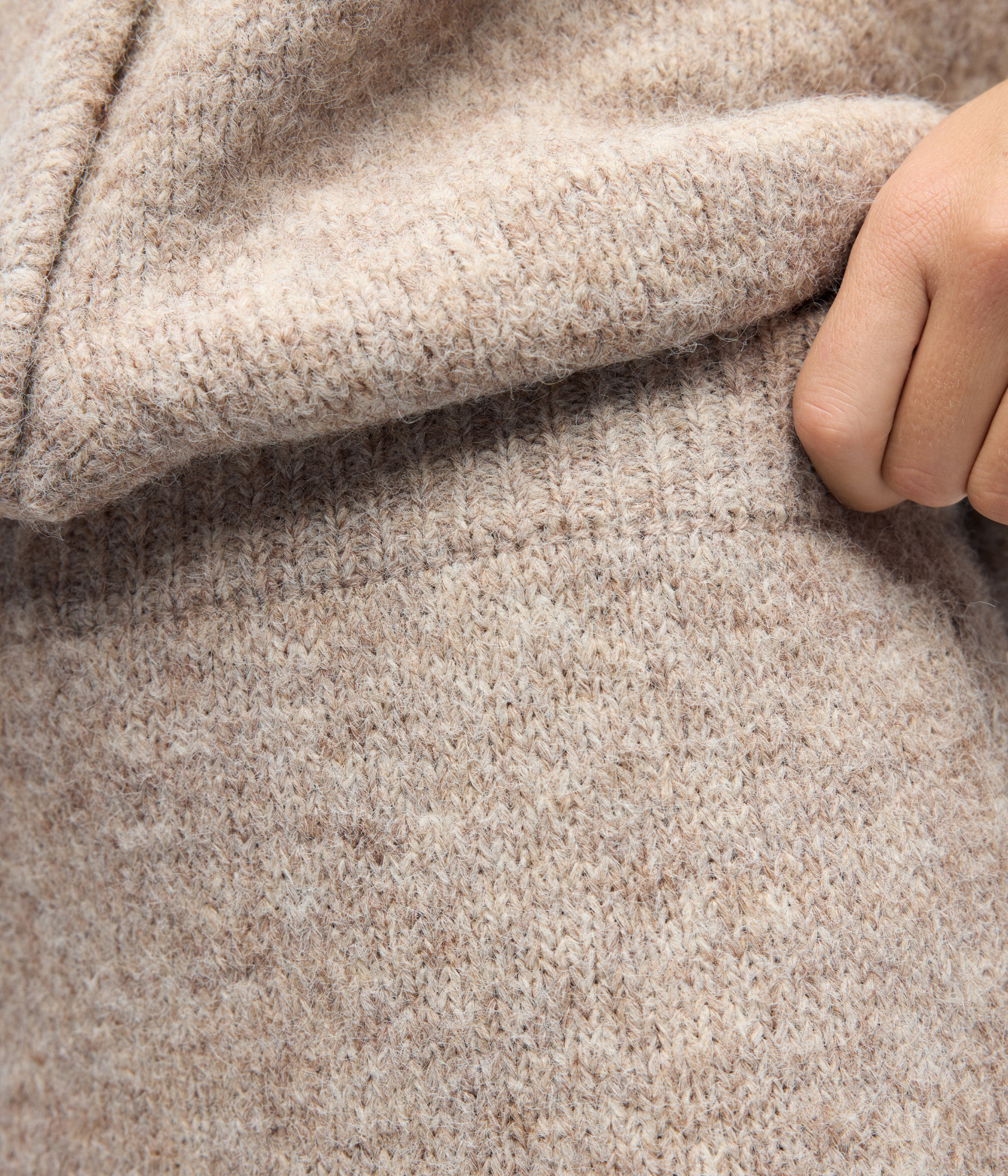 OBJSAGGIA MW RE MIDI KNIT SKIRT DIV. (Humus)