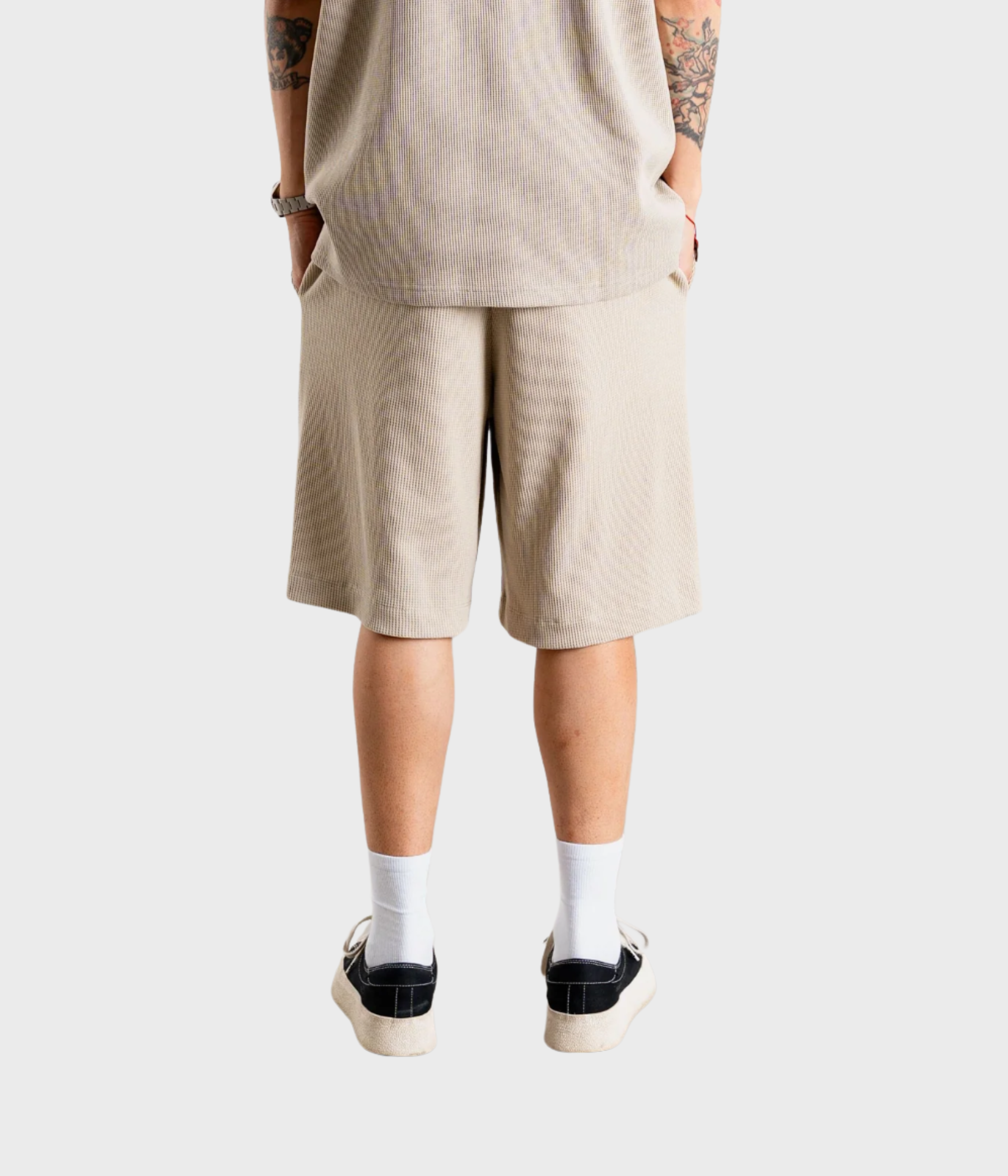 Wbben Waffel Shorts (Taupe Brown)