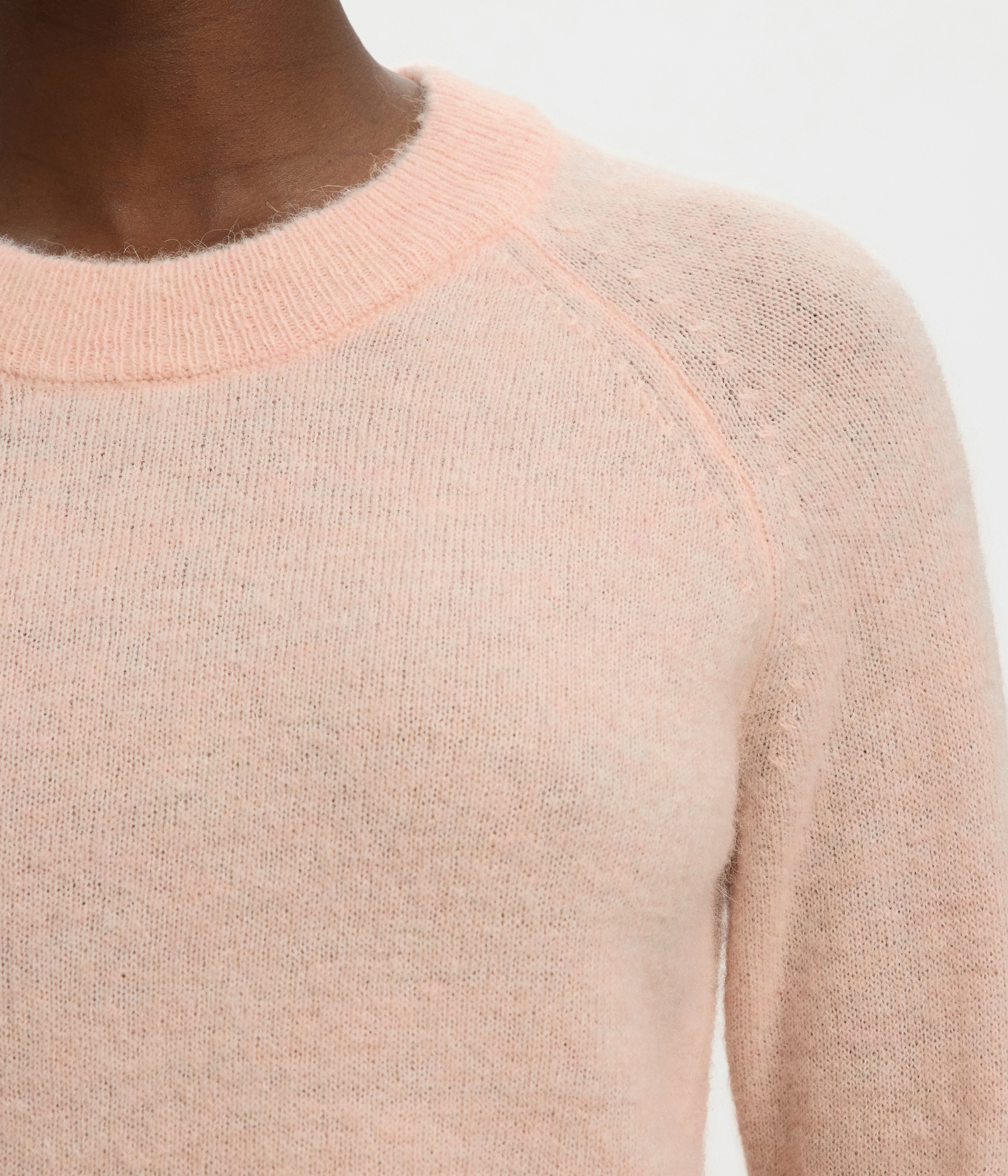 SLFLULU LS KNIT O-NECK  NOOS. (Pale Dogwood Detail:MELANGE)