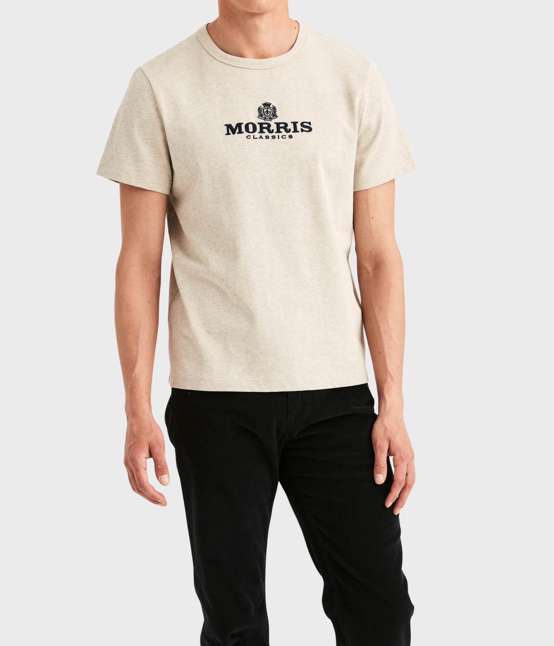 Brian Logo Crew Neck T-Shirt (05 Khaki)