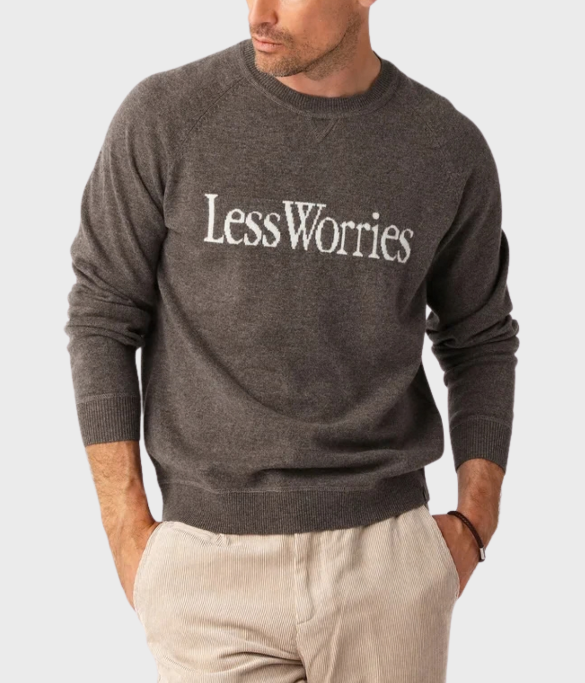 Cashmere Blend Logo Sweater (NOUGAT)
