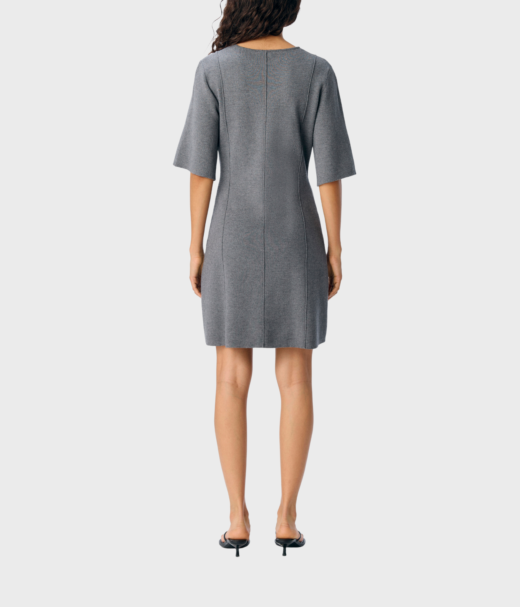 OBJREYNARD 2/4 RE SHORT DRESS DIV (Medium Grey Melange)