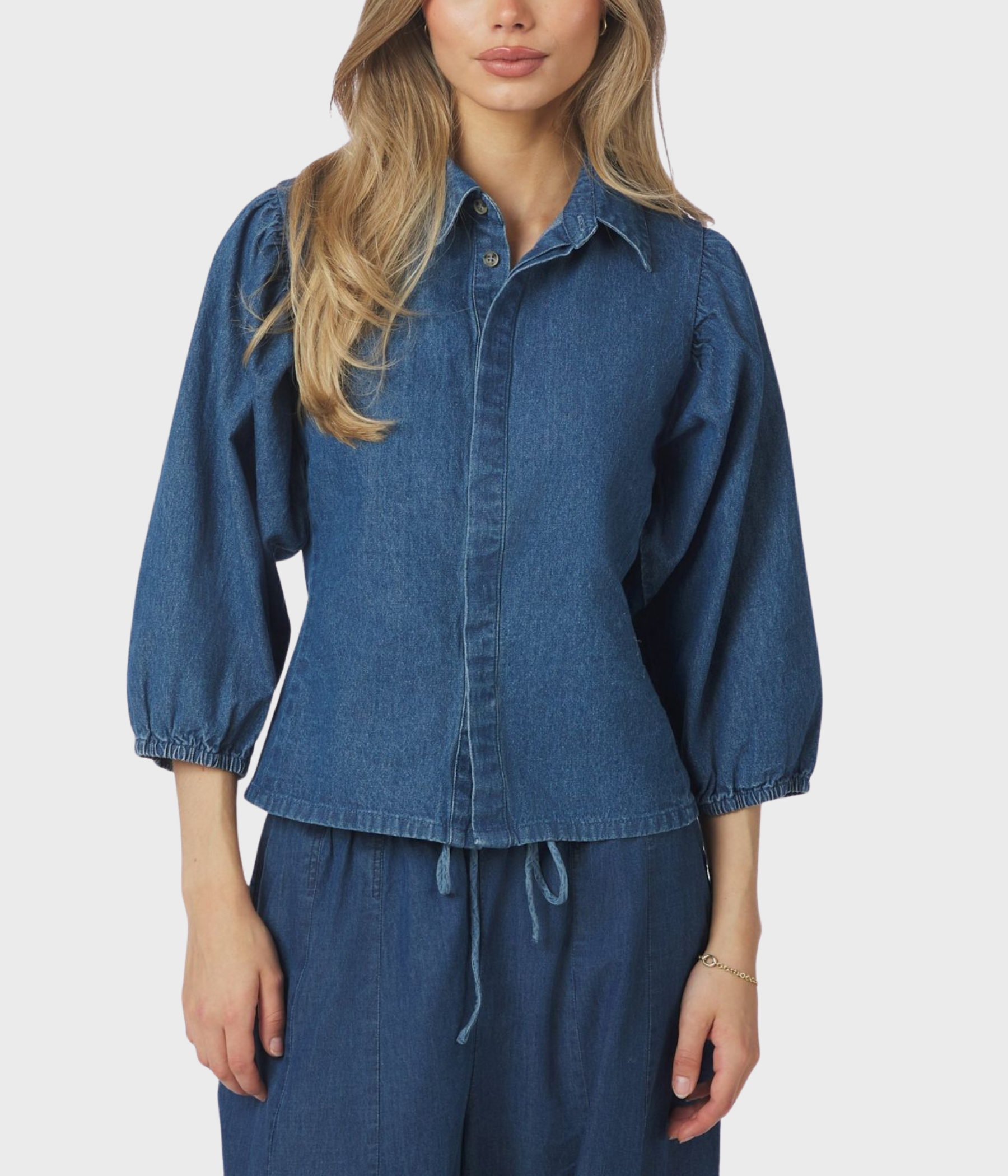 Wandana Denim Blouse (140 Blue)