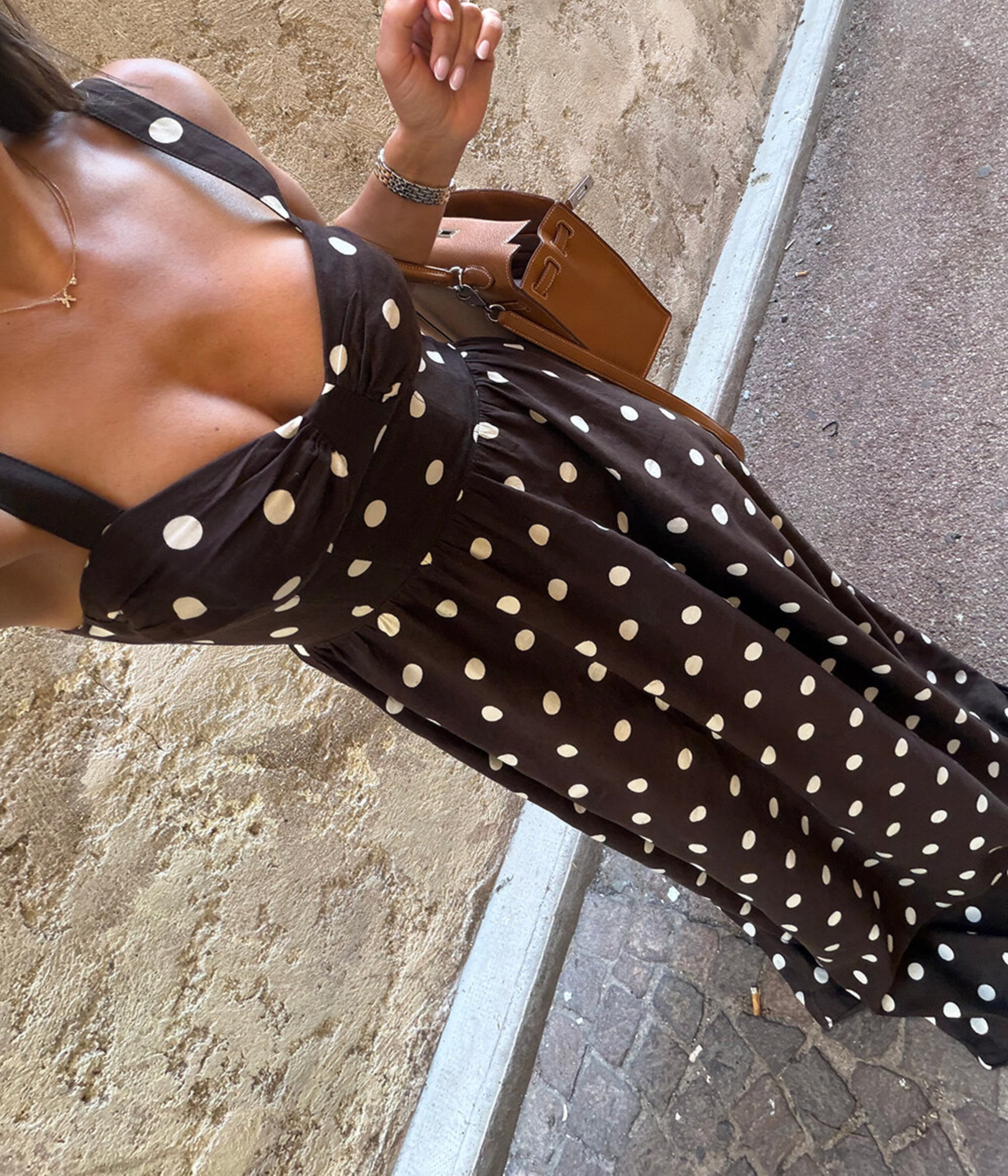 Mirage Dot Dress (Chocolate Dot)