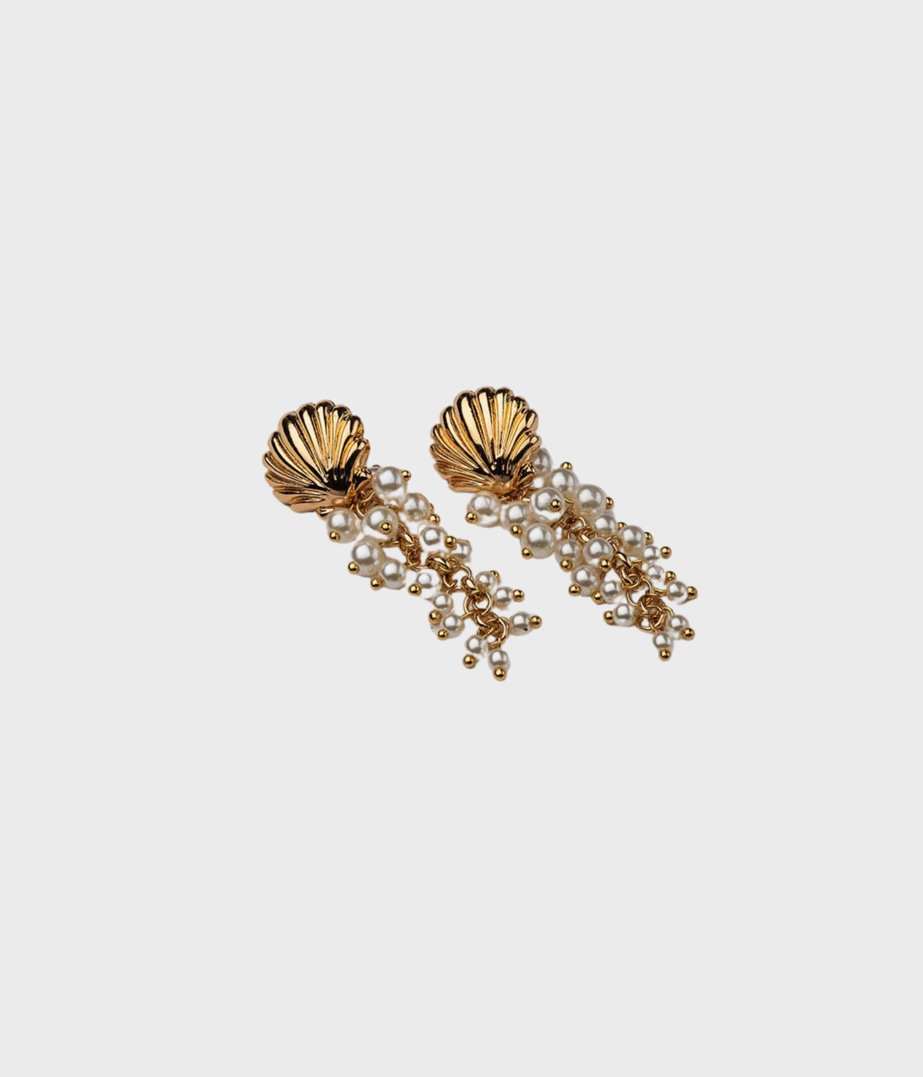Shell Earrings Multi Pearls (PEARL)