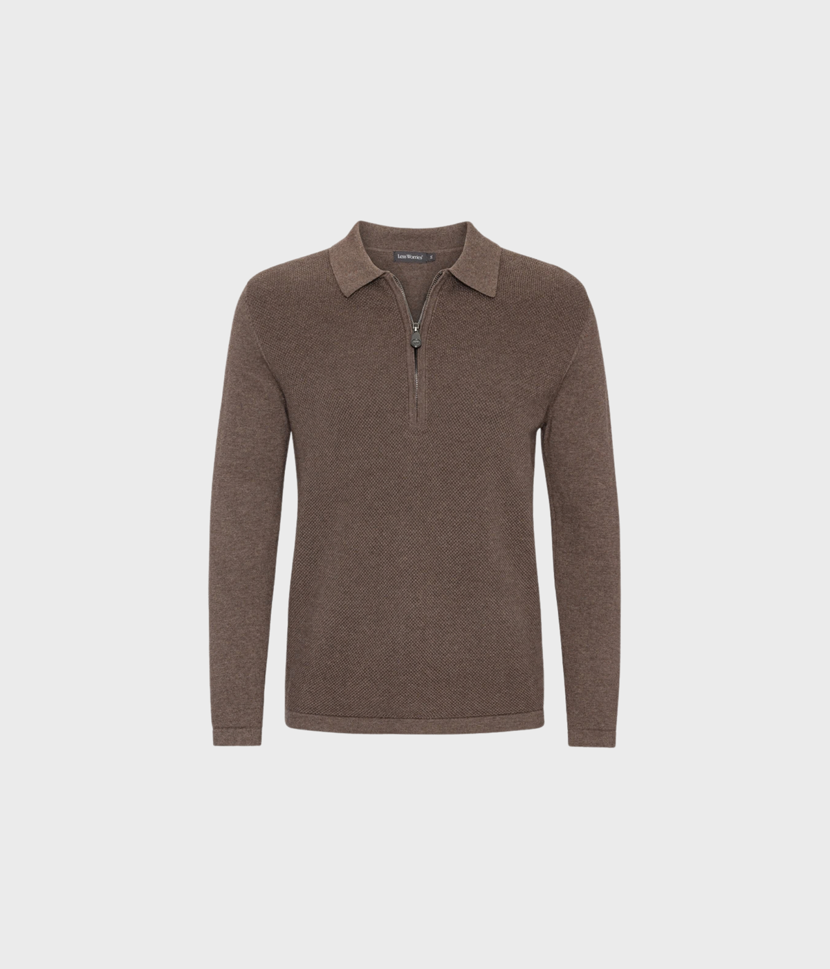 Cotton Half Zip (NOUGAT)