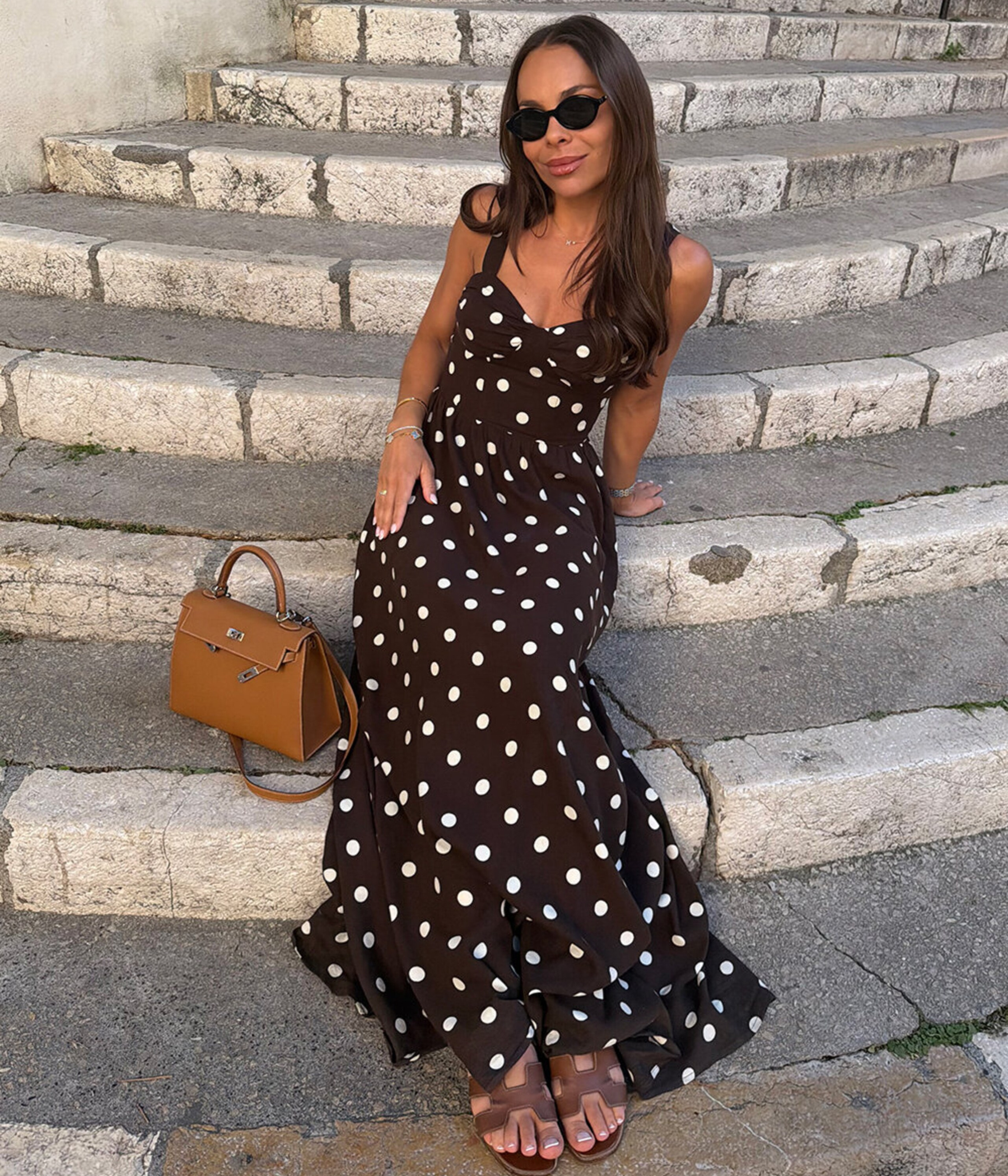 Mirage Dot Dress (Chocolate Dot)