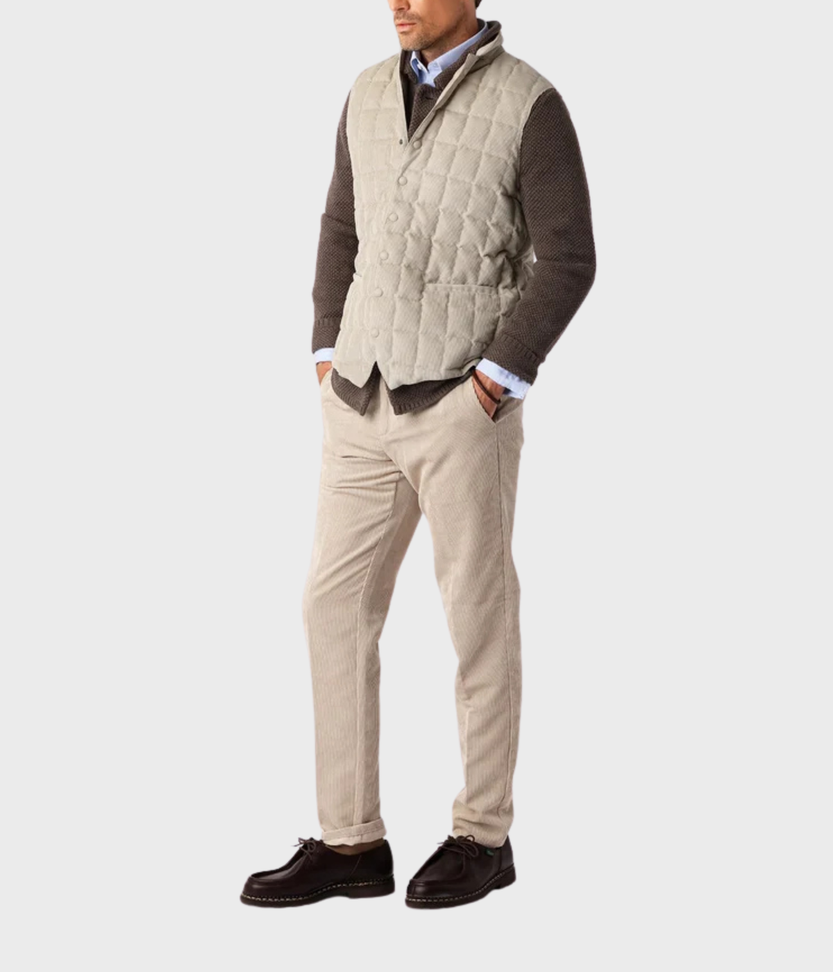 Tech Cord Vest (Light sand)
