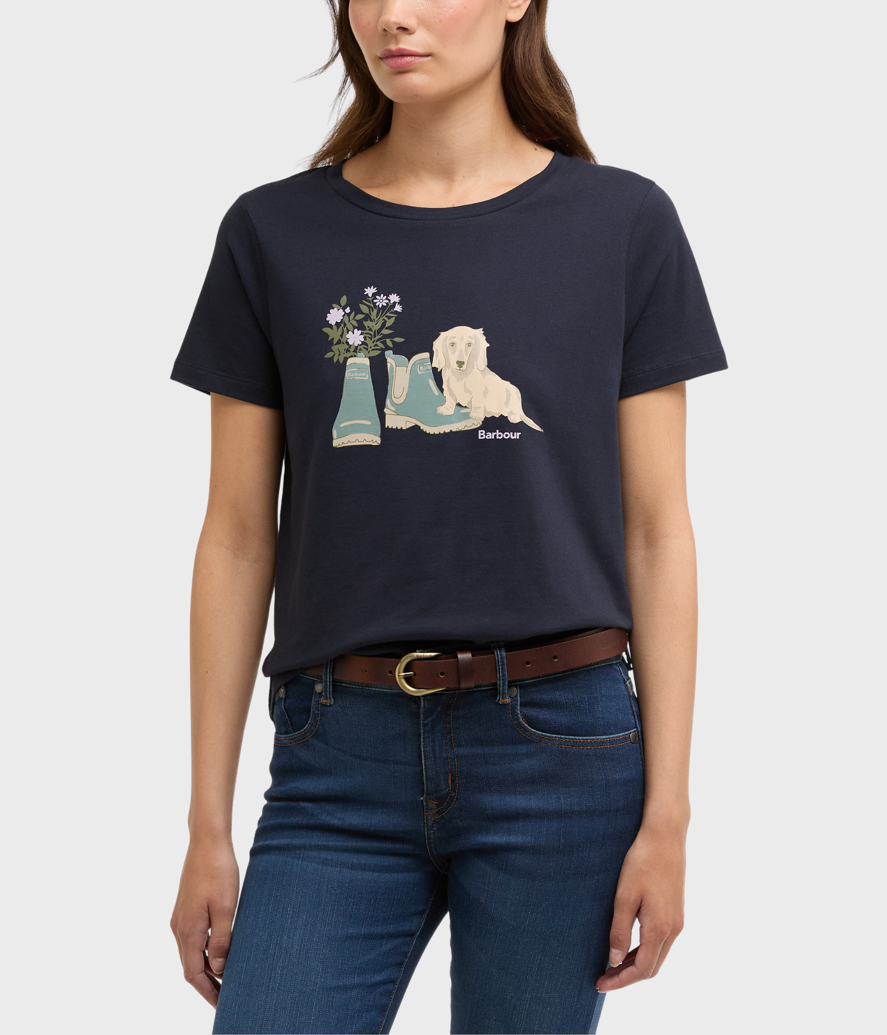 Barbour Brambles Tee (NY73 Navy)