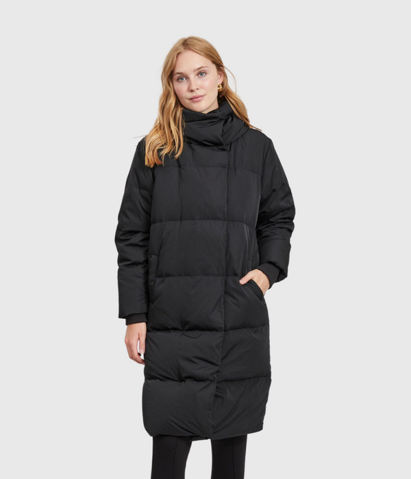 OBJLOUISE LONG DOWN JACKET NOOS (BLACK) - D.O. Design Only