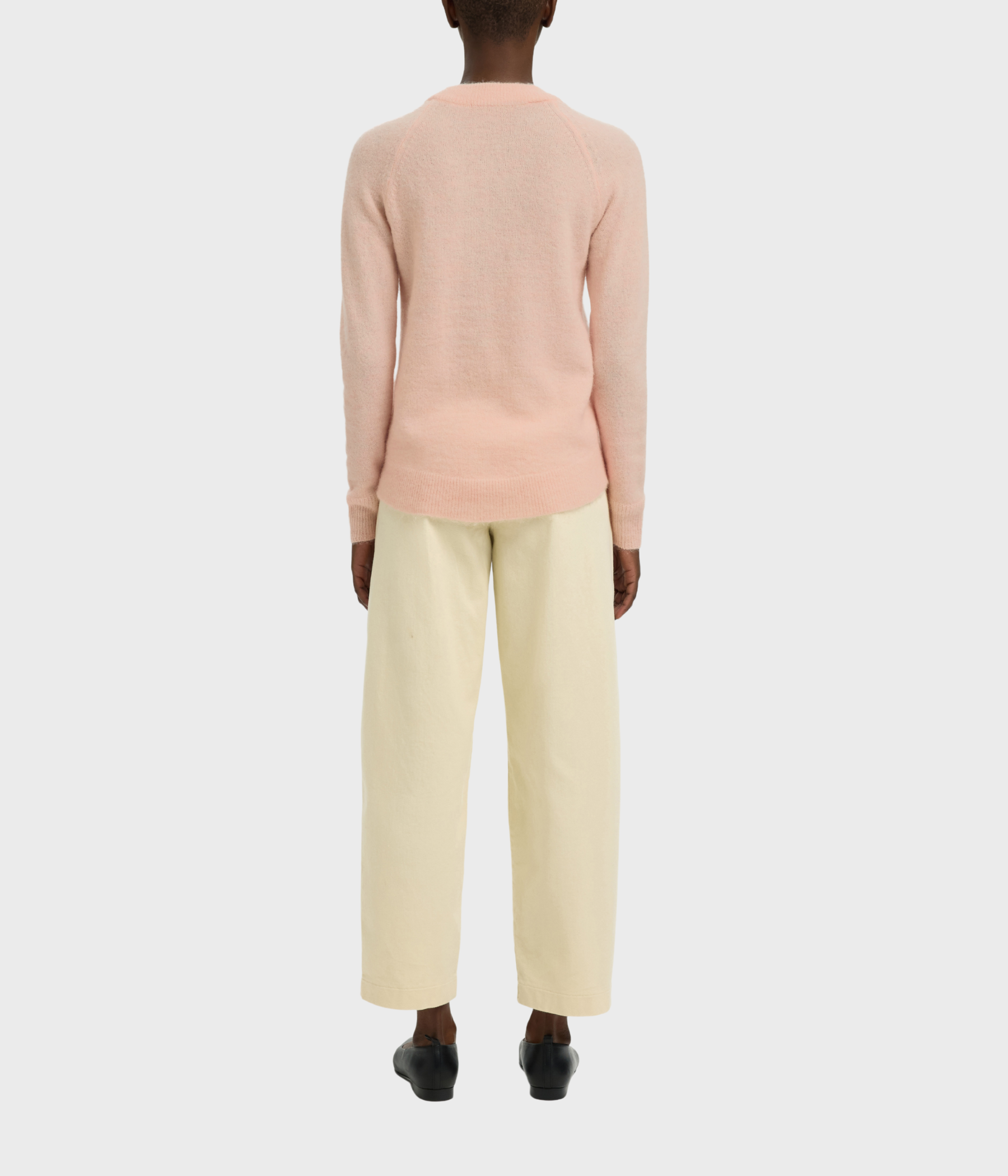 SLFLULU LS KNIT O-NECK  NOOS. (Pale Dogwood Detail:MELANGE)