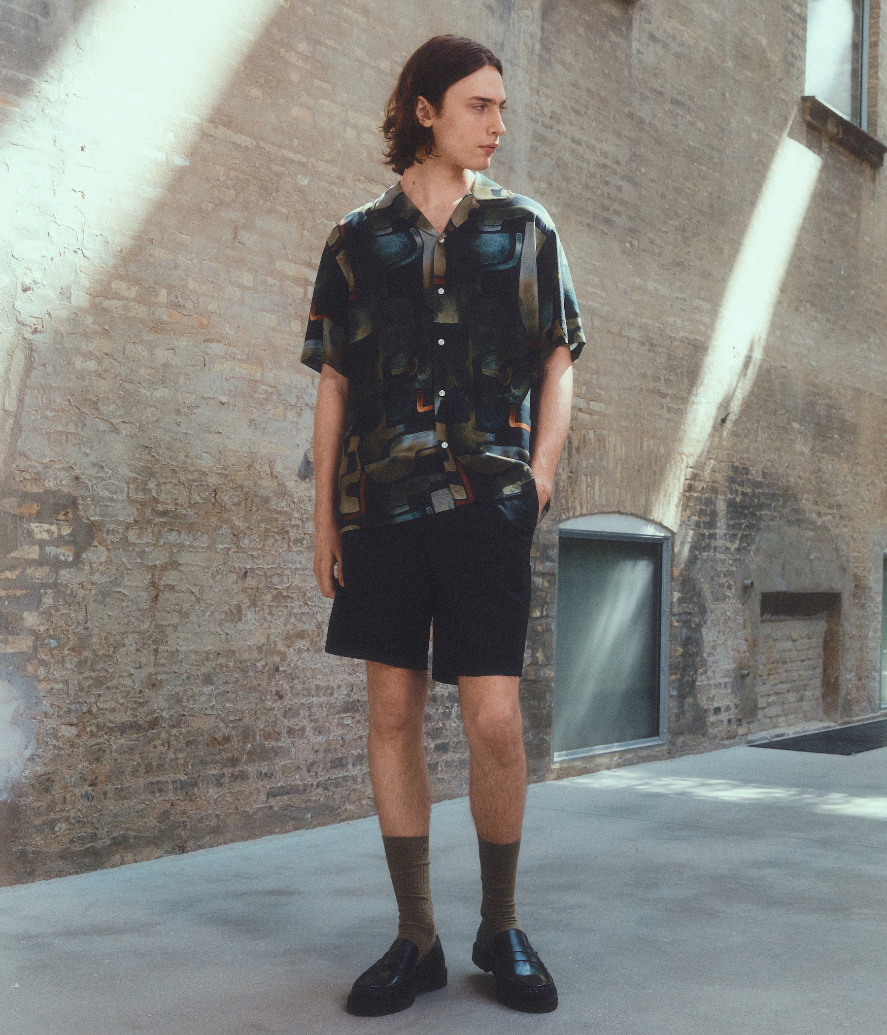 SLHRELAX-VERO SHIRT SS AOP (Black)
