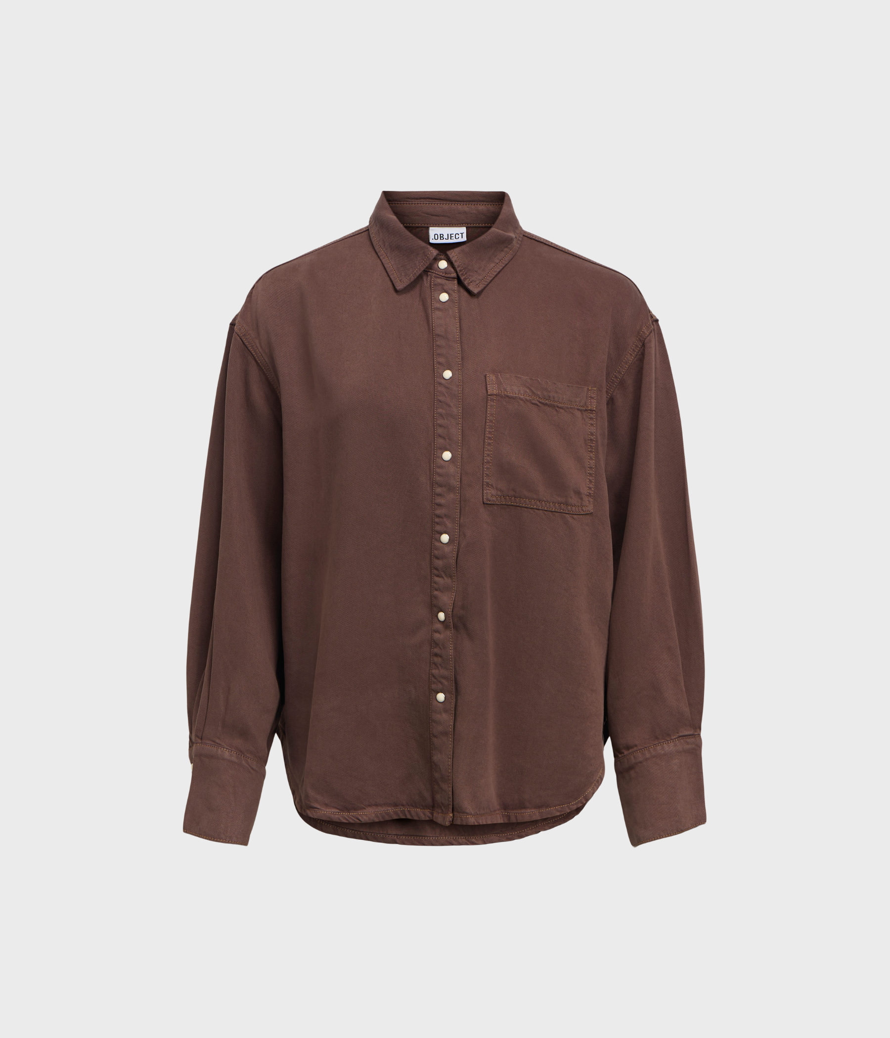 Objframe Zila L/S Re Shirt Noos (Seal Brown)