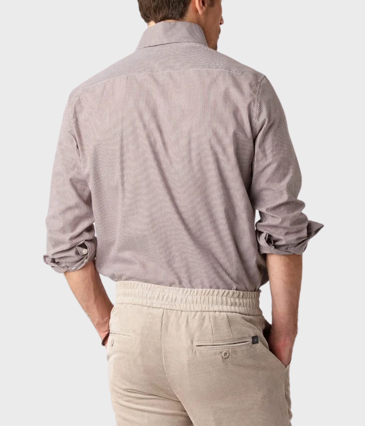 Pinstripe Shirt (Brick)