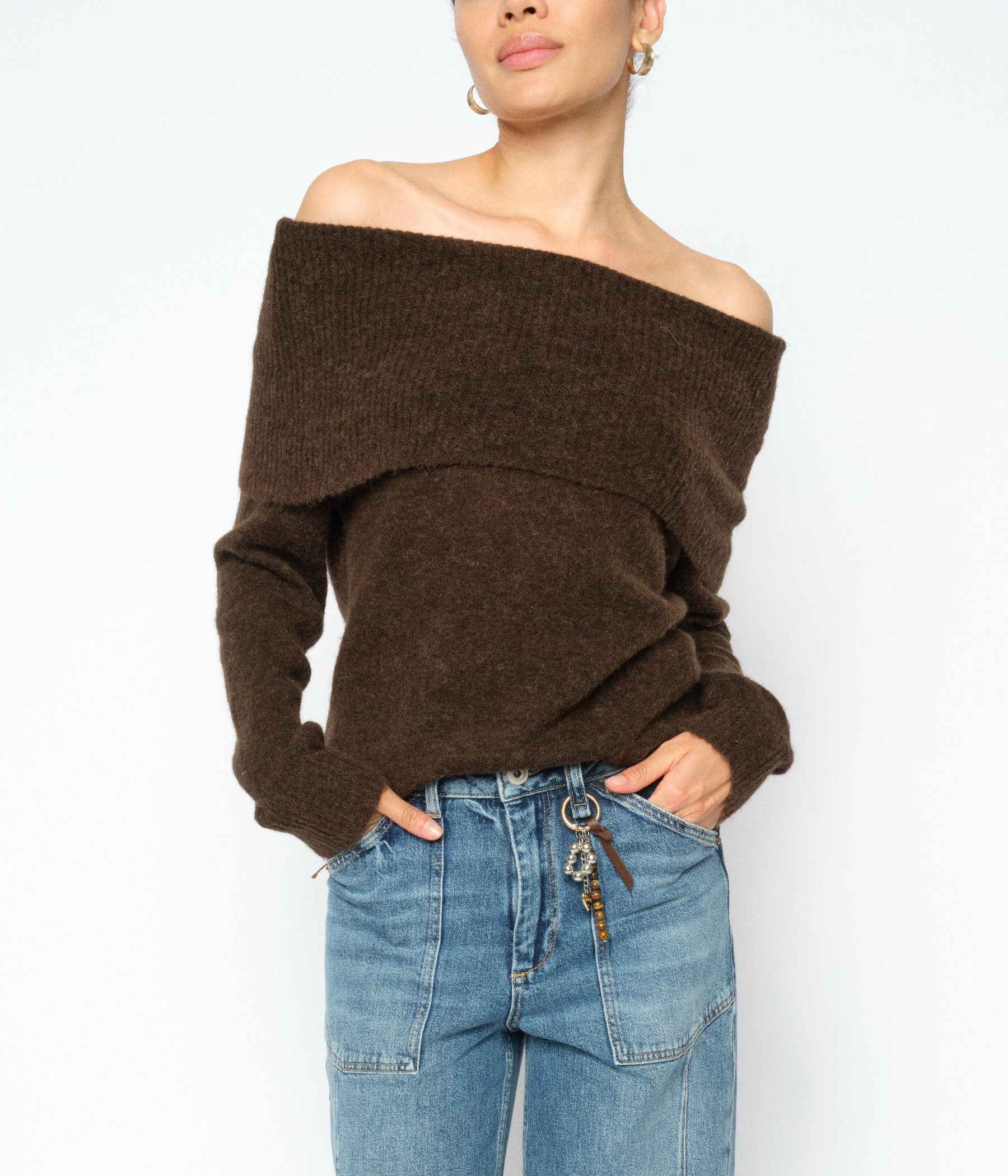Mmmape Off Shoulder Knit (160 Delicioso)