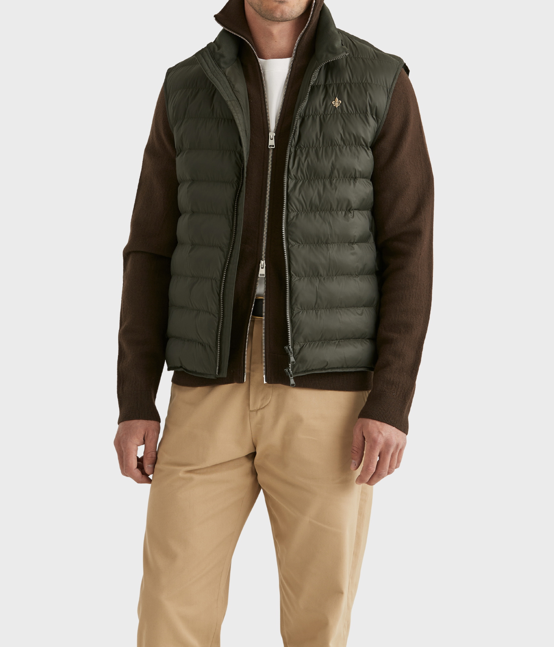 Norfolk Liner Vest (79 Olive)