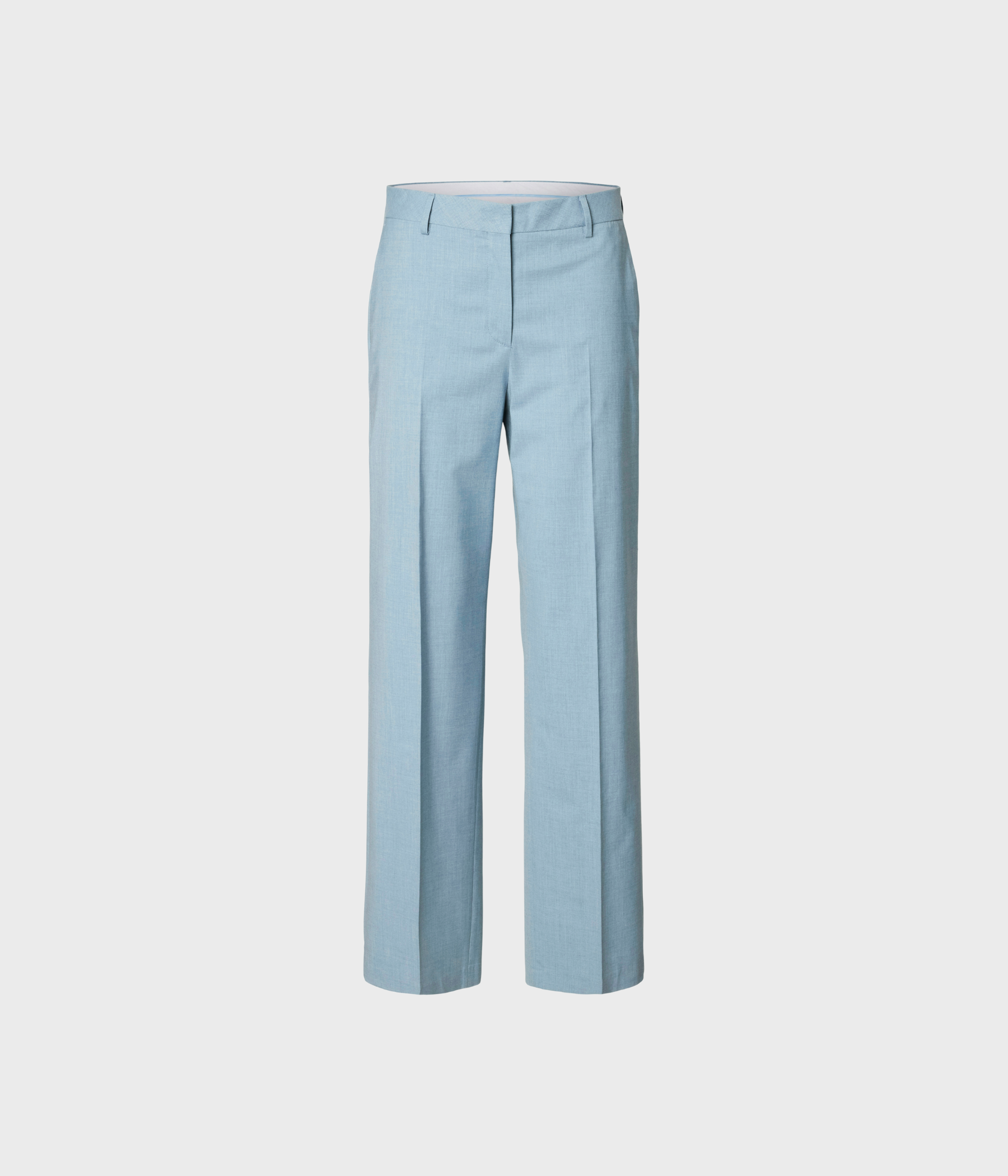 SLFWIDE LISA MW PANT (Dusty Blue Detail:MELANGE)