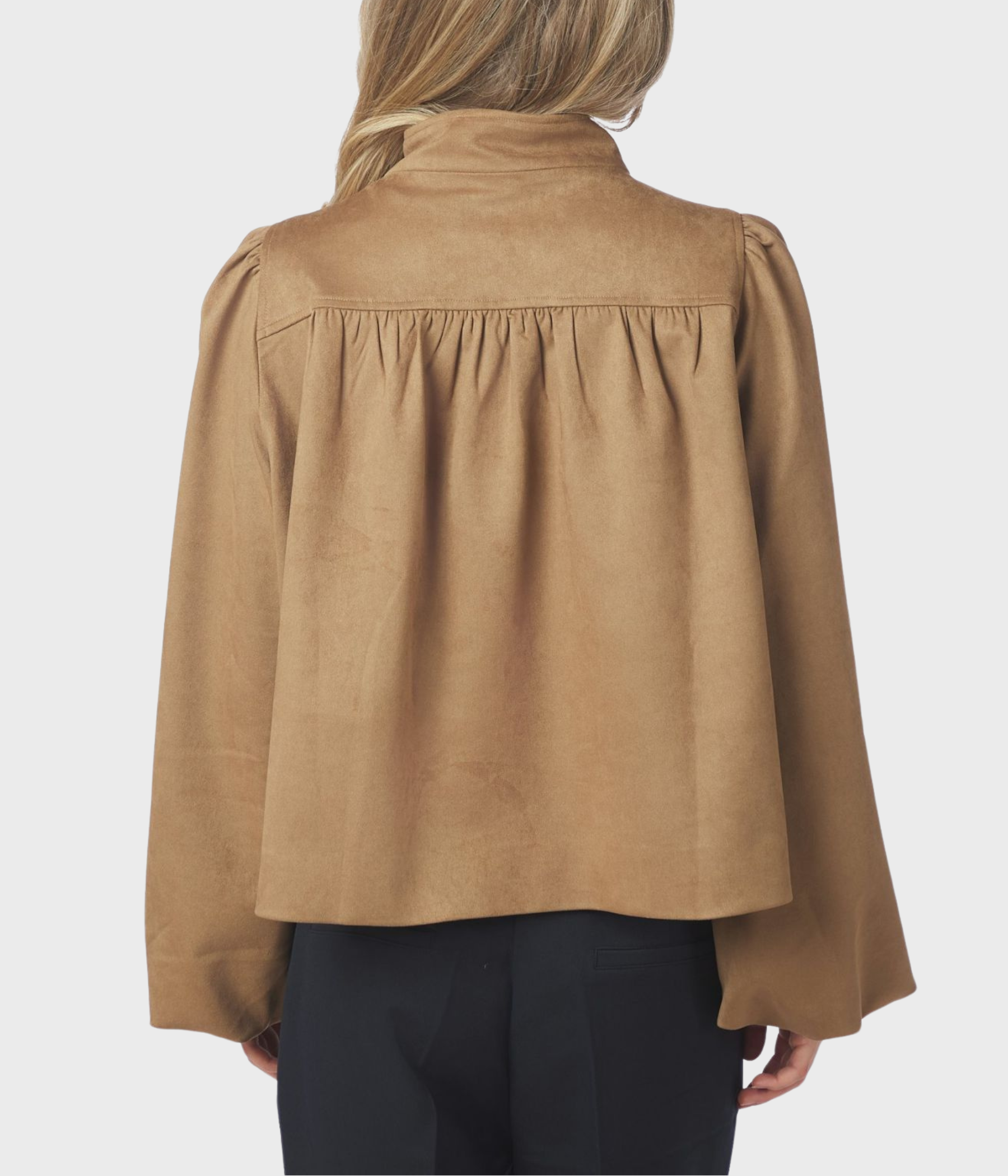 Tirsa Faux Suede Jacket (604 Cognac) - D.O. Design Only