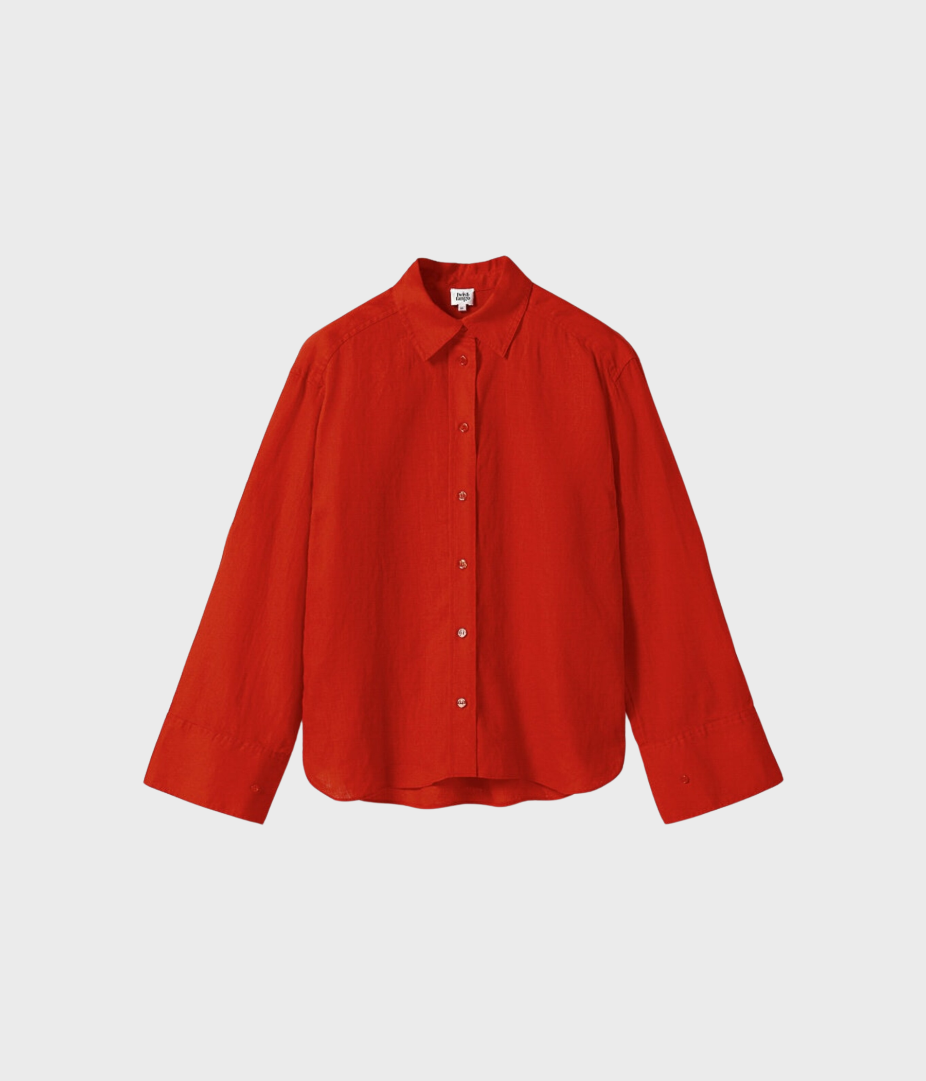 Evianna Linen Shirt (Poppy Red)
