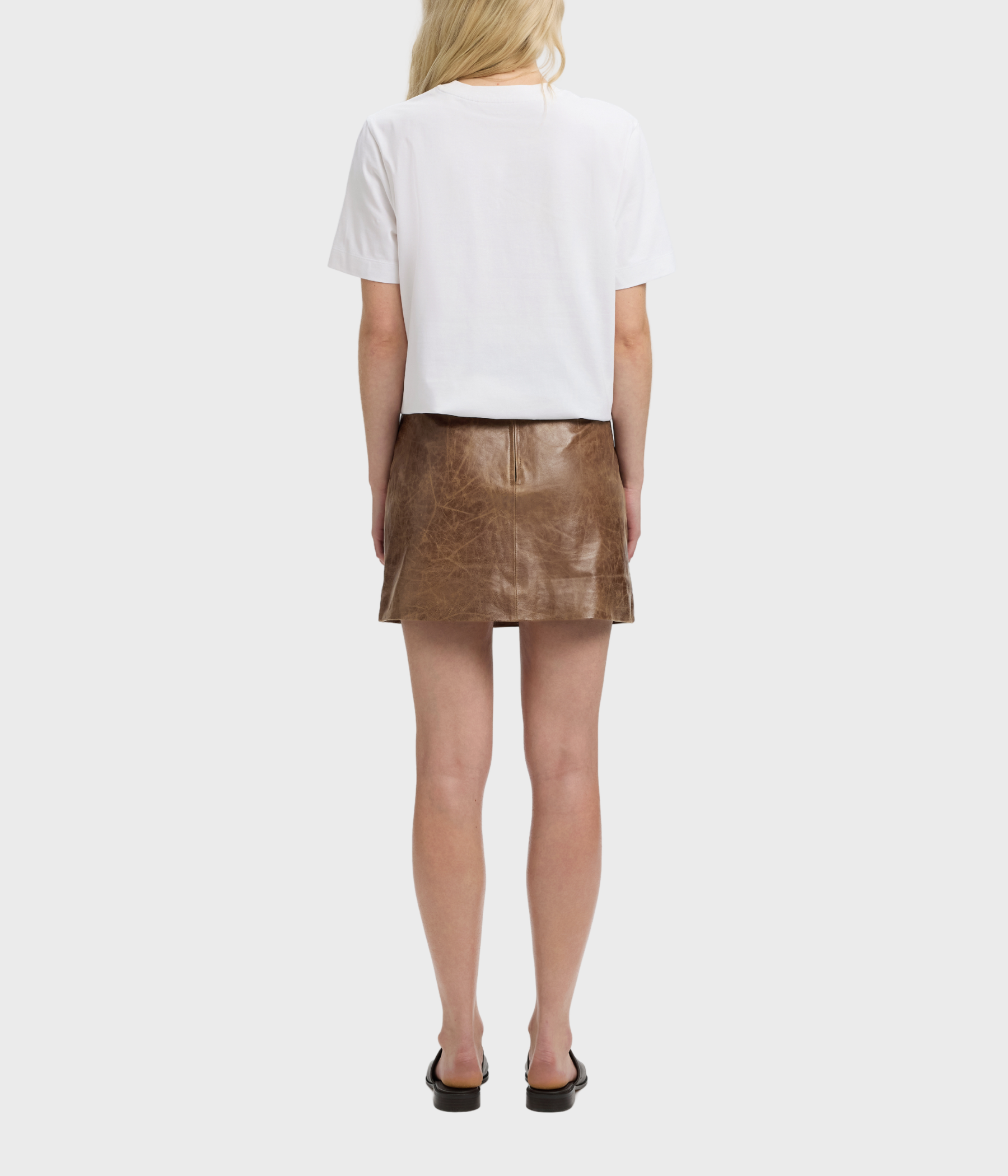 Slwjil Leather Hw Mini Skirt (Delicioso)
