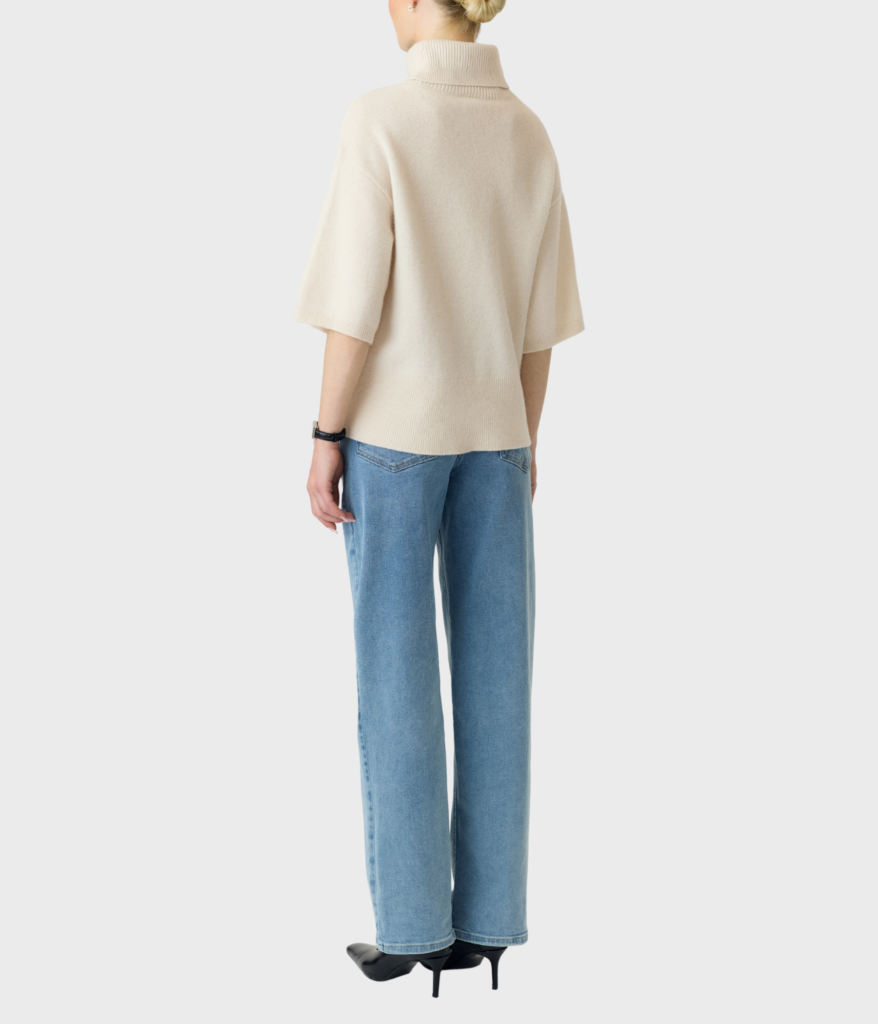 Yasemila 2/4 Wool Knit Pullover S. Noos (Sandshell)