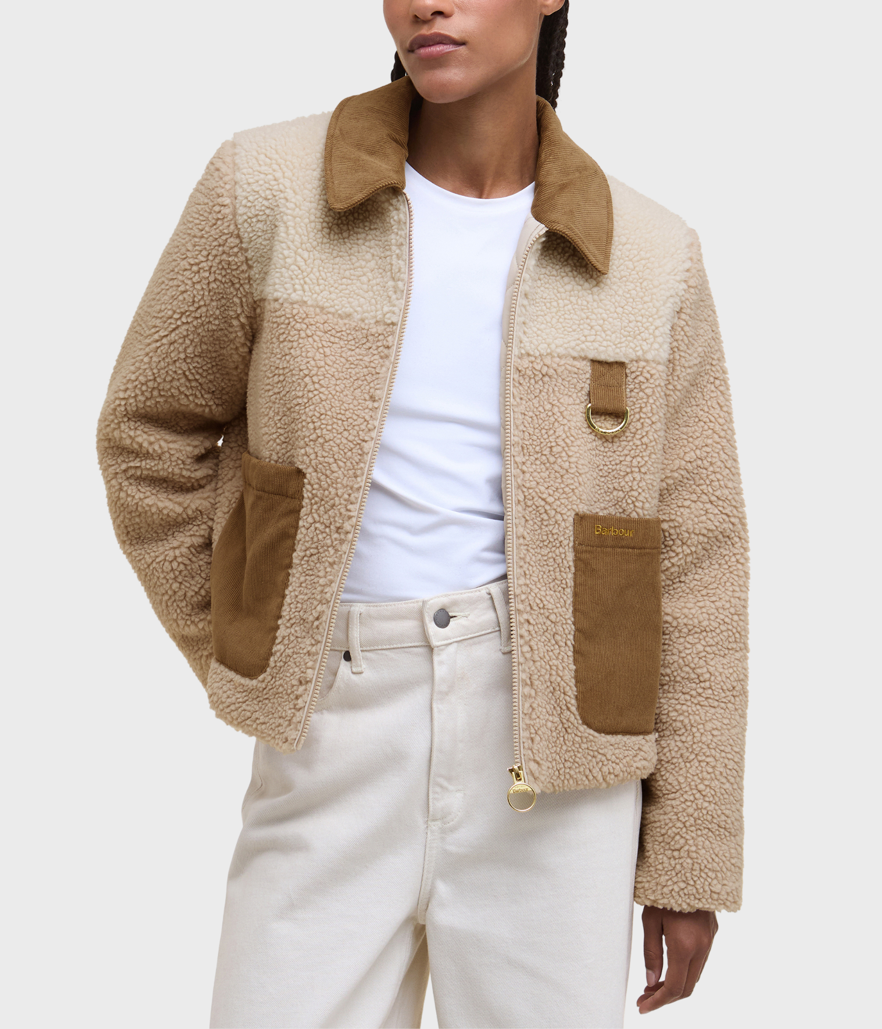 Barbour Malena Fleece (BE11 Natural/ecru)