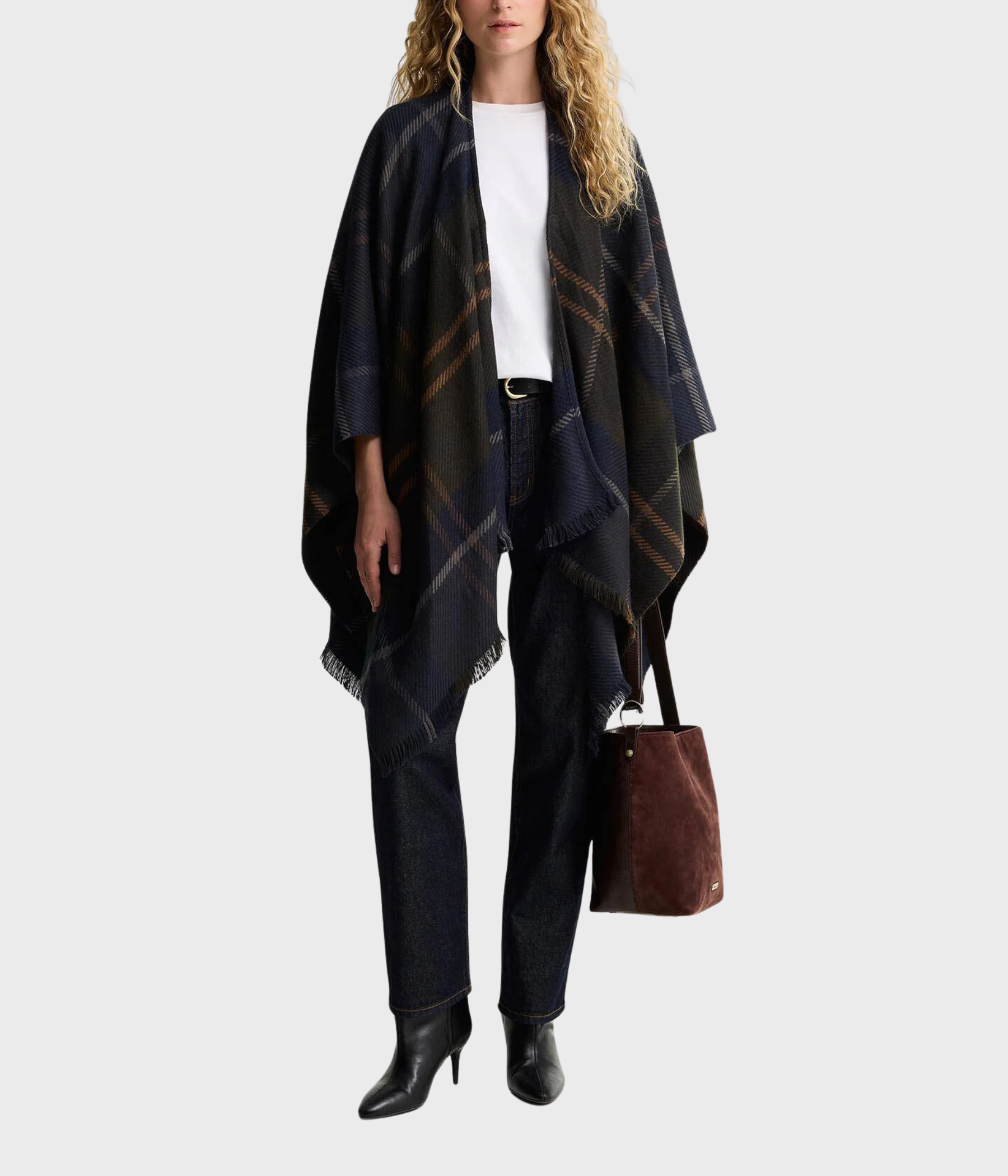 Barbour Blair Tartan Serape (TN43 Shadow Classic Tartan)