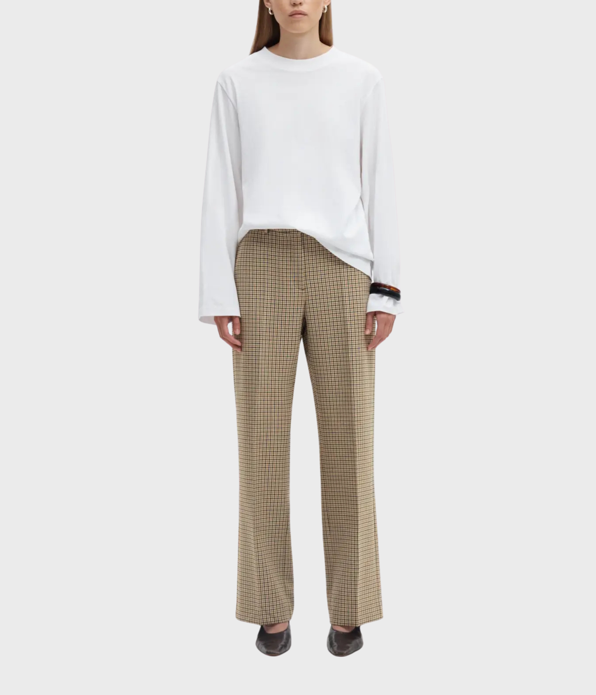 Slwrita Mw Wide Pant Check (Monks Robe Checks:CHECKS)