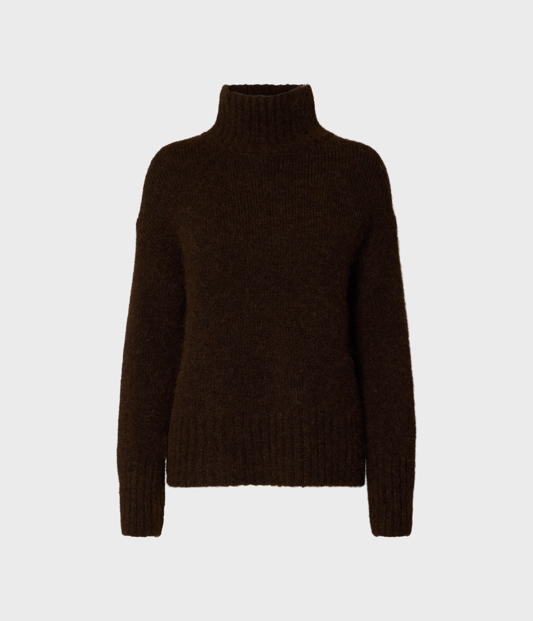 SLFGABRIELLA LS KNIT HIGH NECK NOOS (Delicioso Detail:MELANGE)