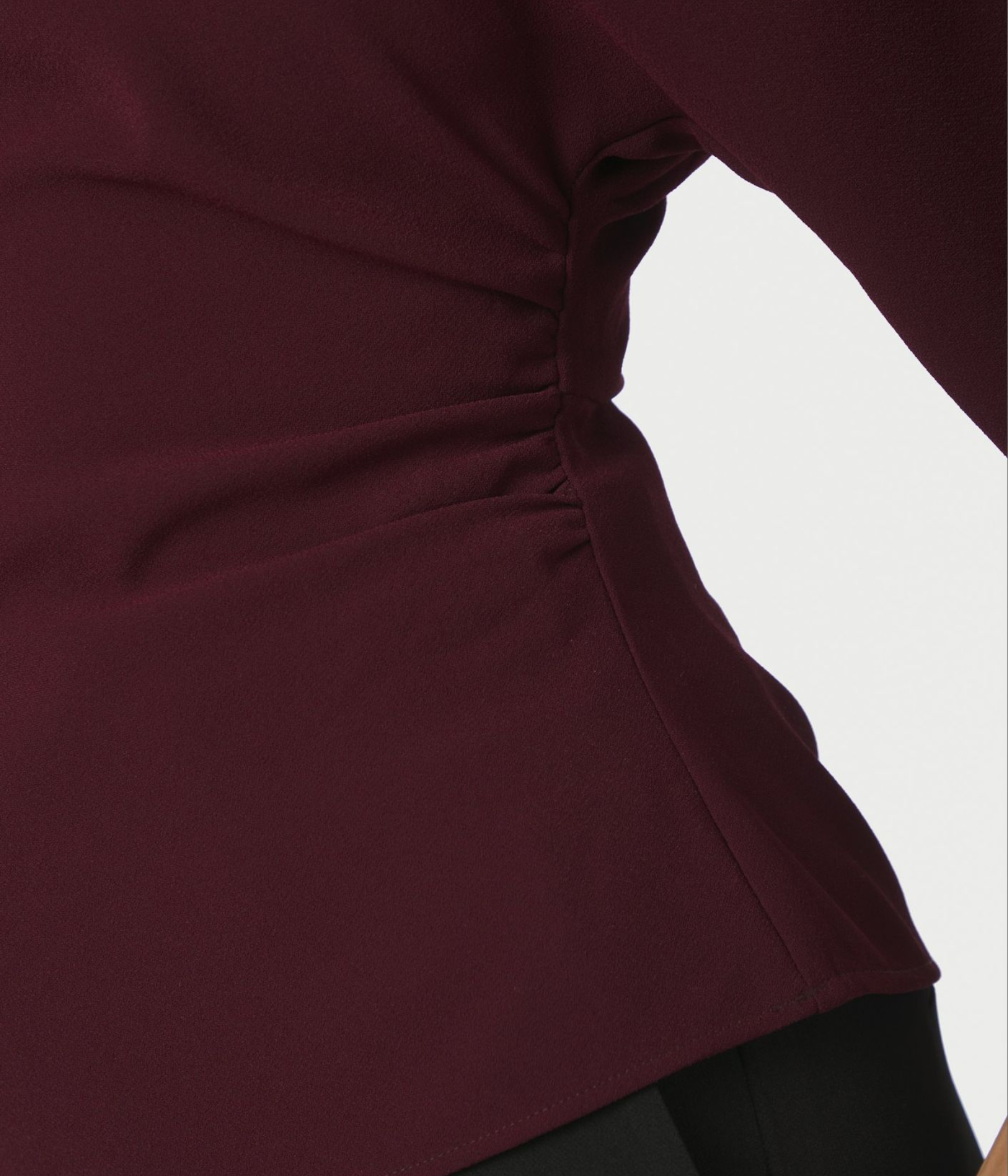 Miriel Drape Blouse (182 Plum)