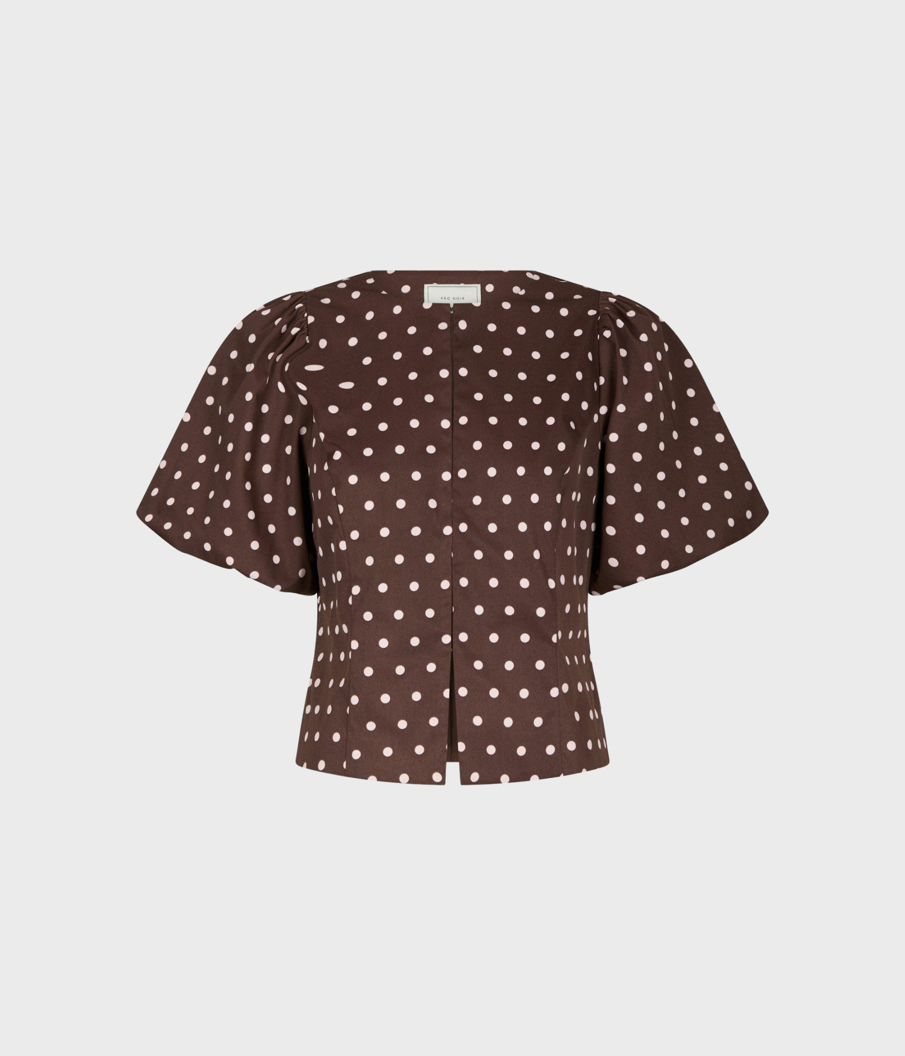 Anela Dot Blouse (210 BROWN)