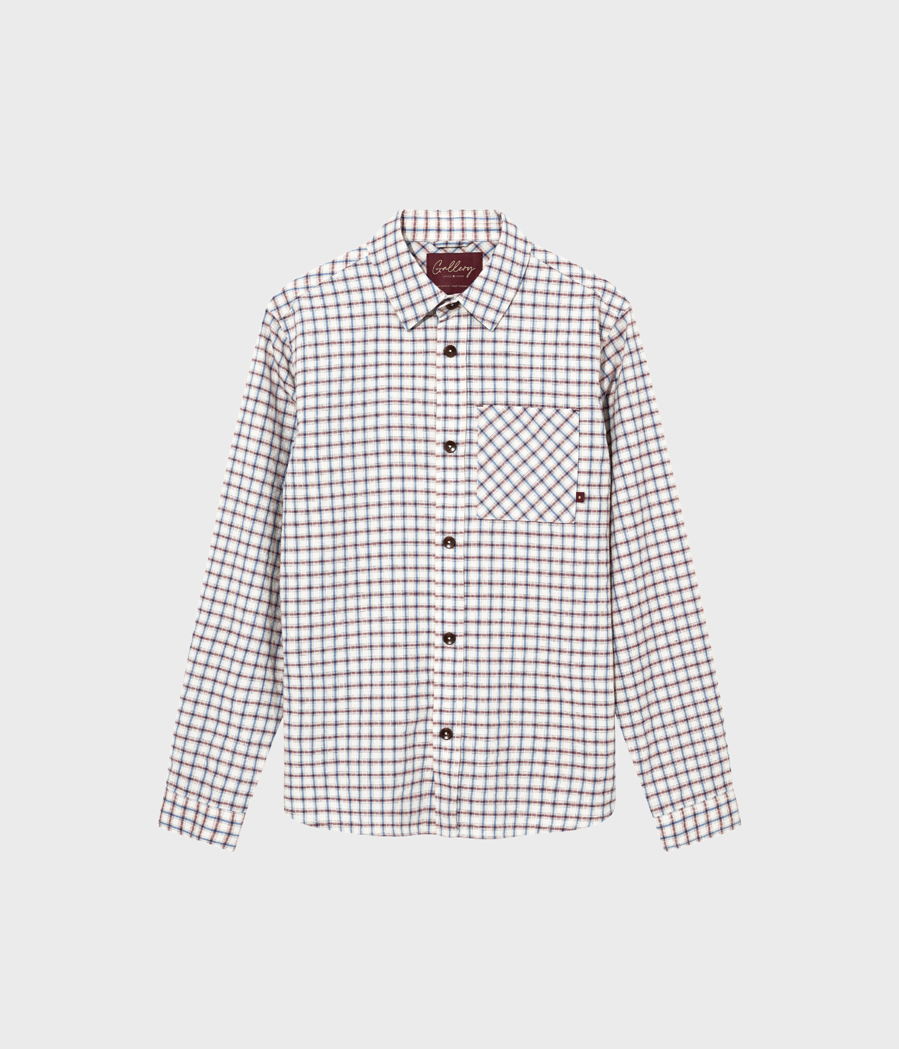 Mmgdavid Spring Check Shirt (180 Ecru)